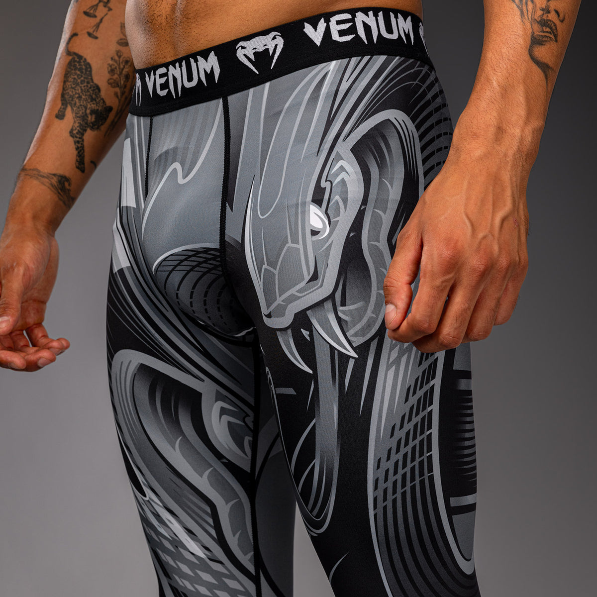 Venum Crimson Viper 2.0 Compressielegging - Zwart/Grijs