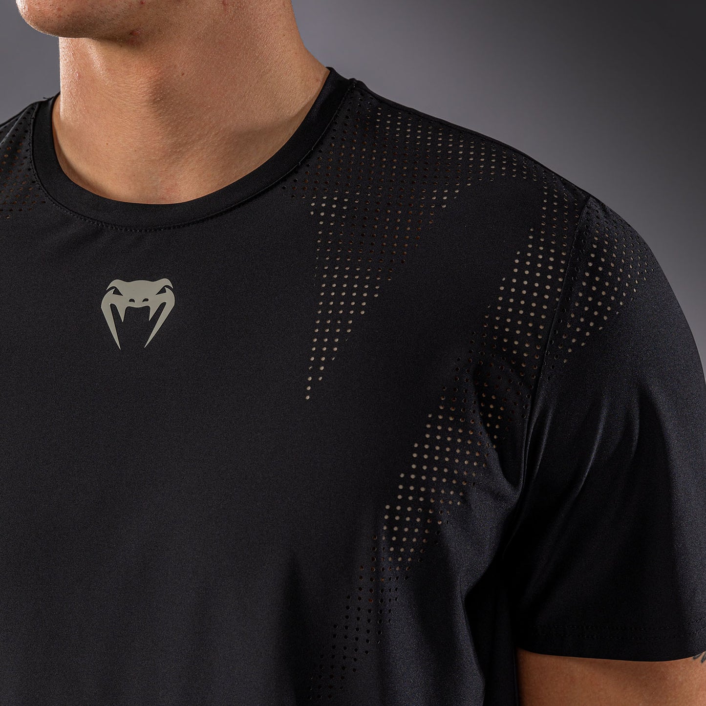 Venum Lazer Dry Tech T-shirt - Zwart/Grijs