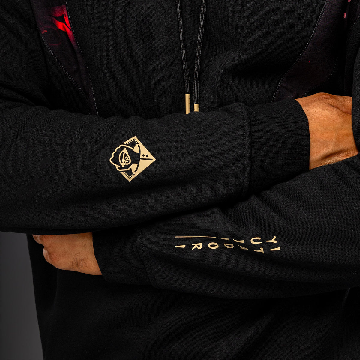 Jujutsu Kaisen x Venum Itadori Hoodie – Zwart/Rood