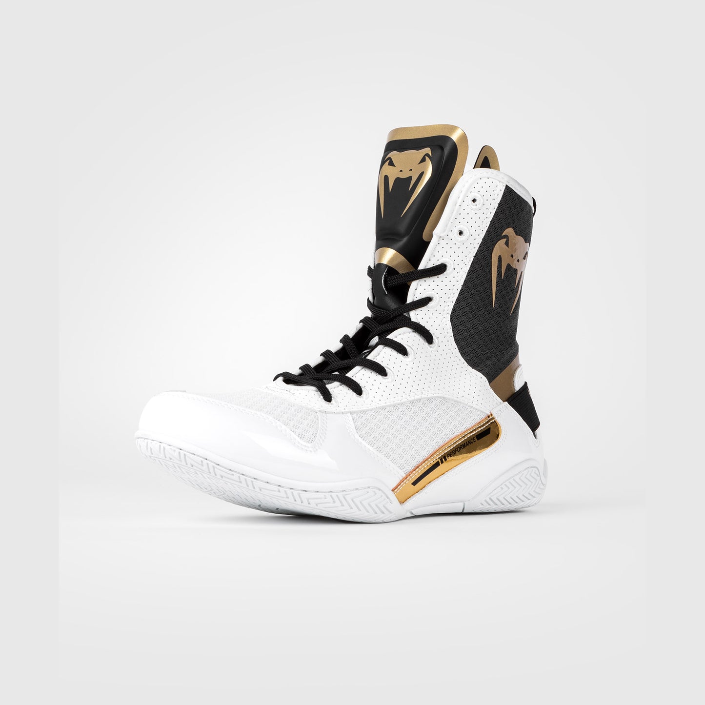 Venum Elite Boksschoenen - Wit/Zwart/Goud
