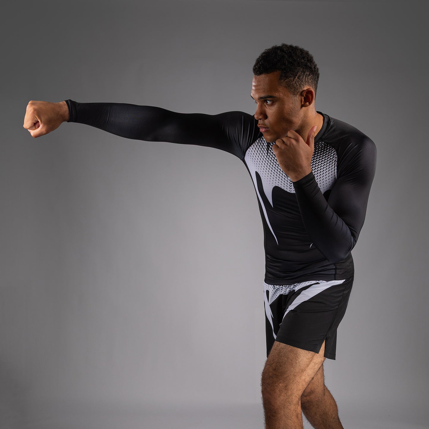 Venum No Gi Rashguards - Zwart/Wit