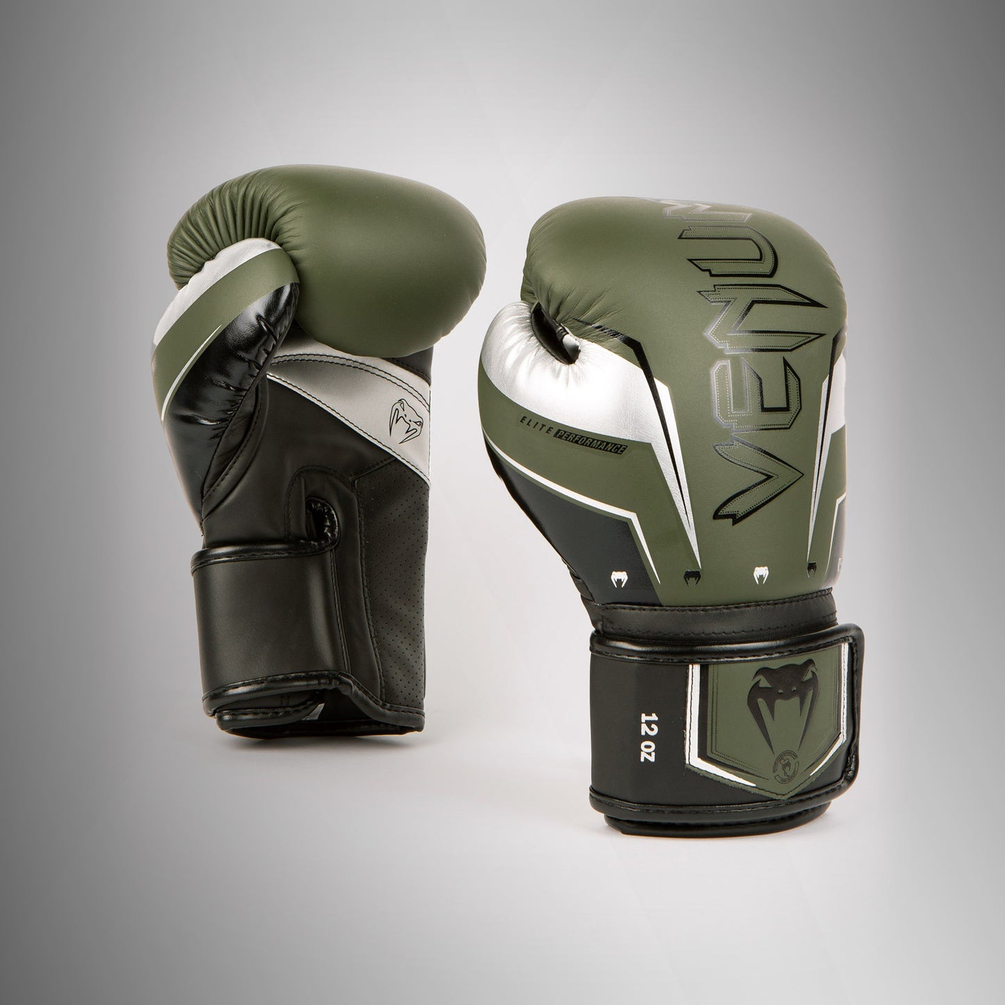 Venum Elite Evo bokshandschoenen - Kaki/Zilver