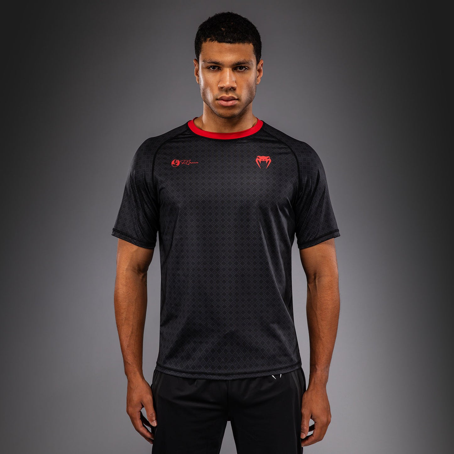 Venum x Roger Gracie Signature Dry Tech T-shirt - Zwart/Rood