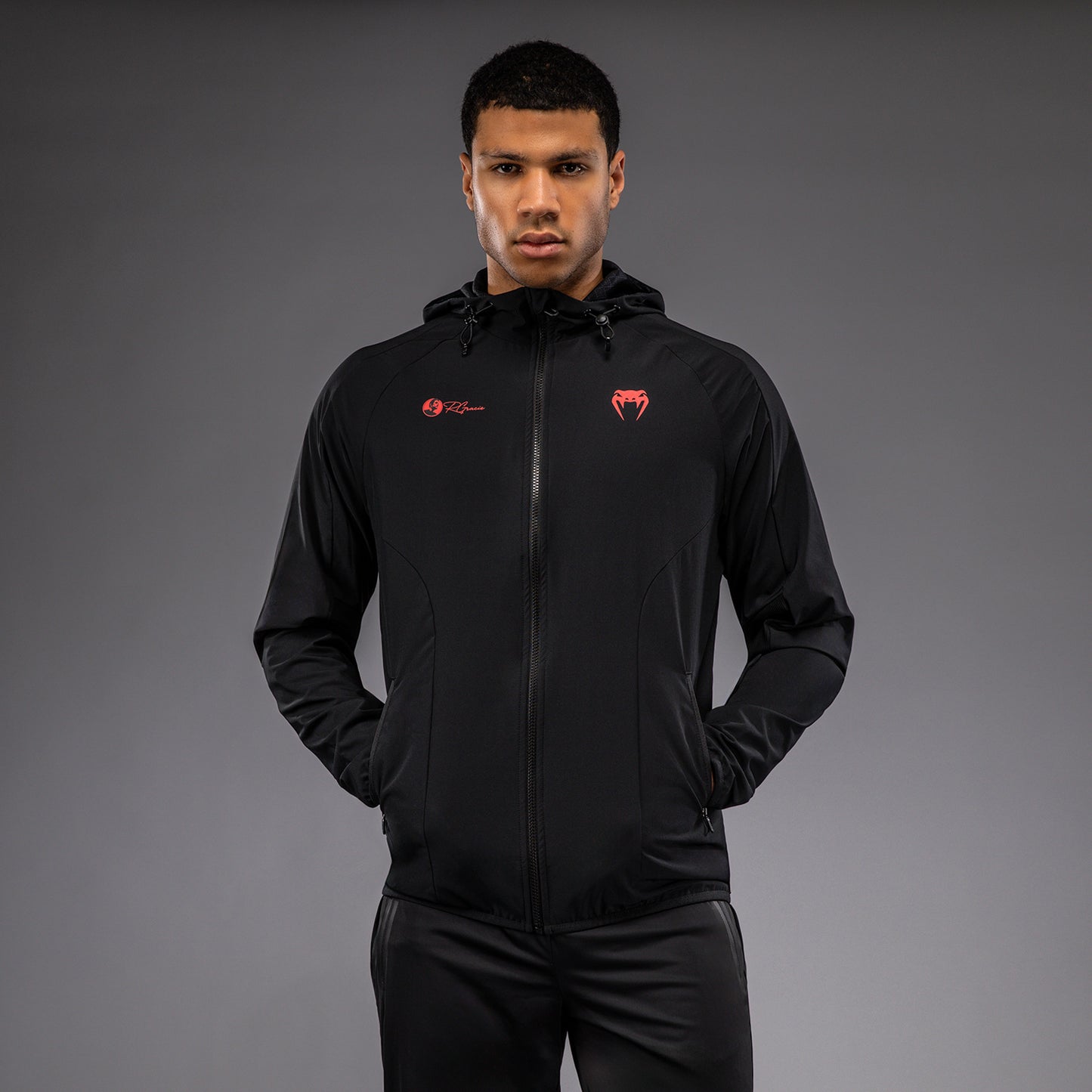 Venum x Roger Gracie Signature Jas - Zwart/Rood