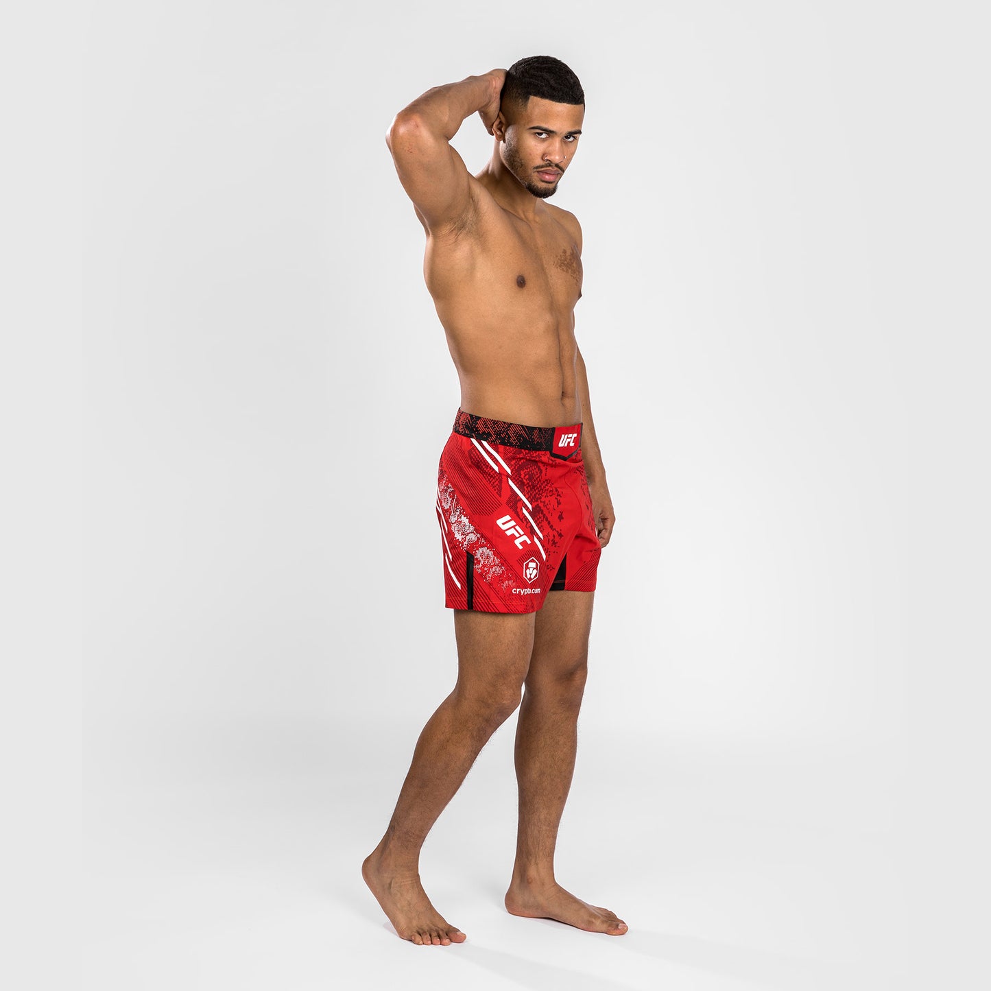 UFC Adrenaline by Venum Gepersonaliseerd Authentic Fight Night Heren Kort Gevecht - Korte Pasvorm - Rood