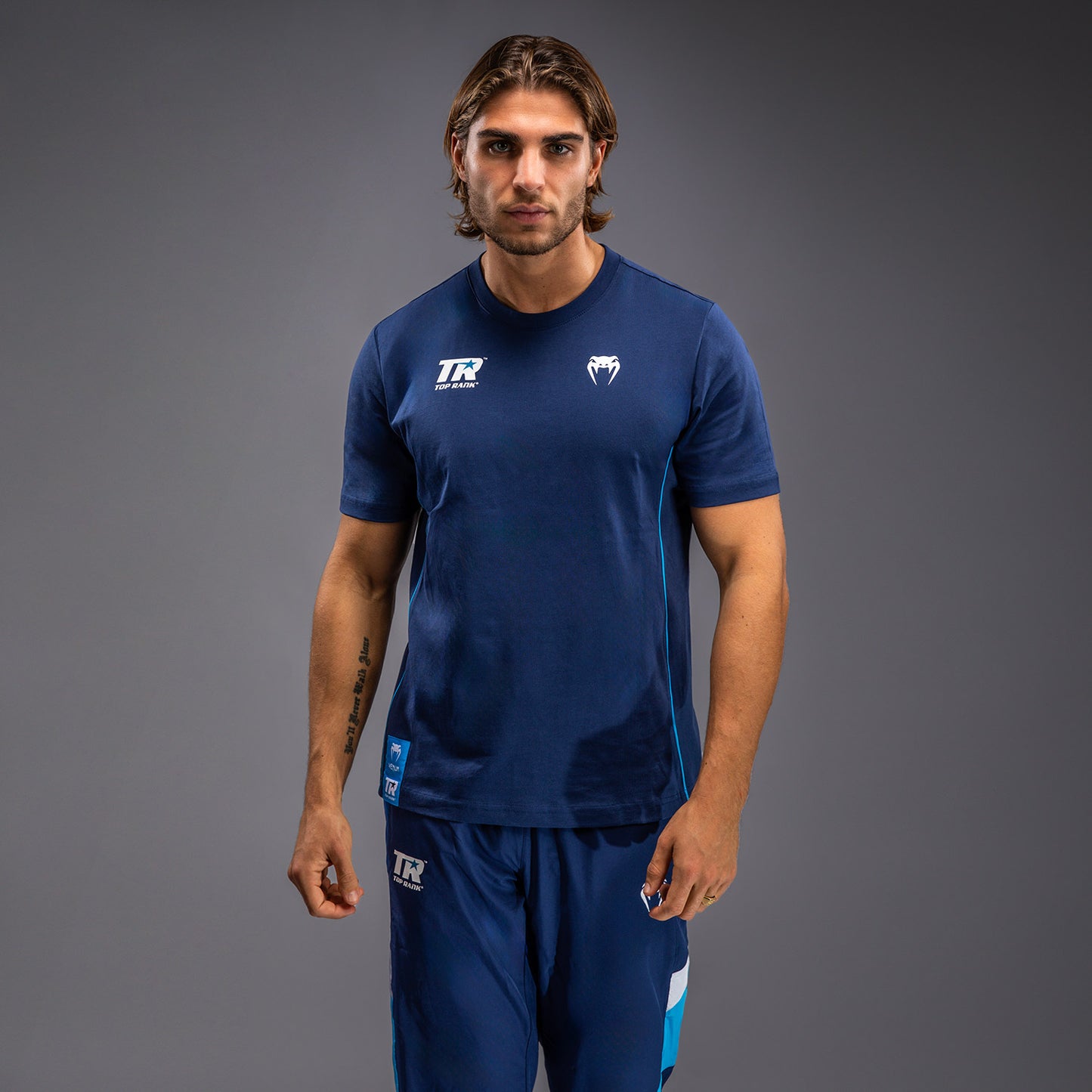 Venum x Top Rank Original Heren T-Shirt - Marineblauw