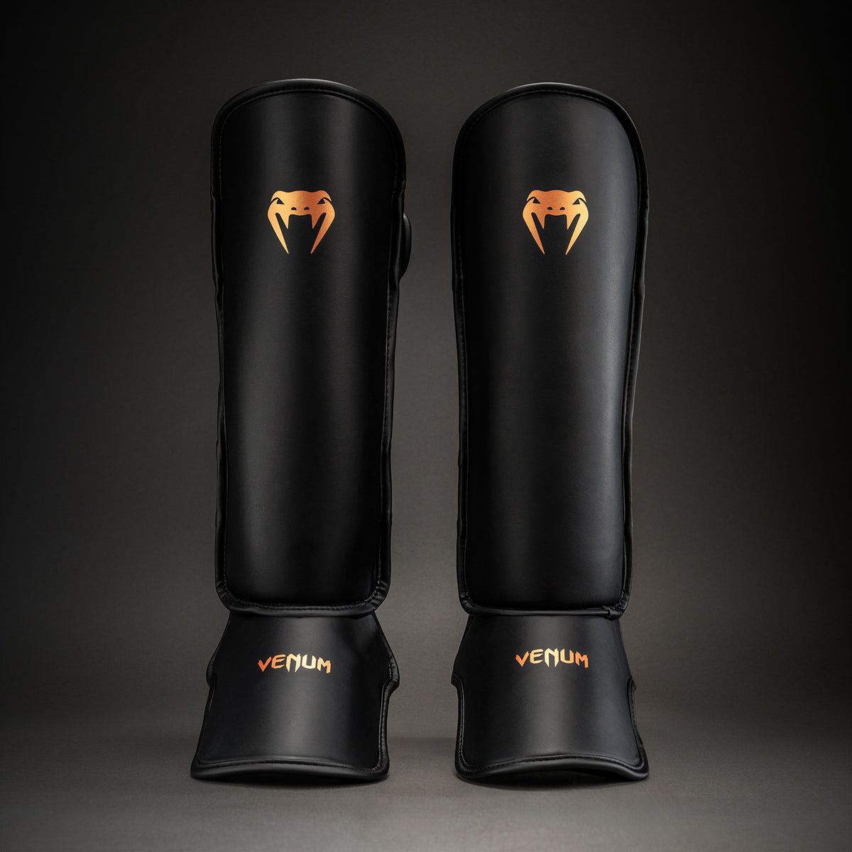 Venum Contender 1.5 Scheenbeschermers - Zwart/Koper