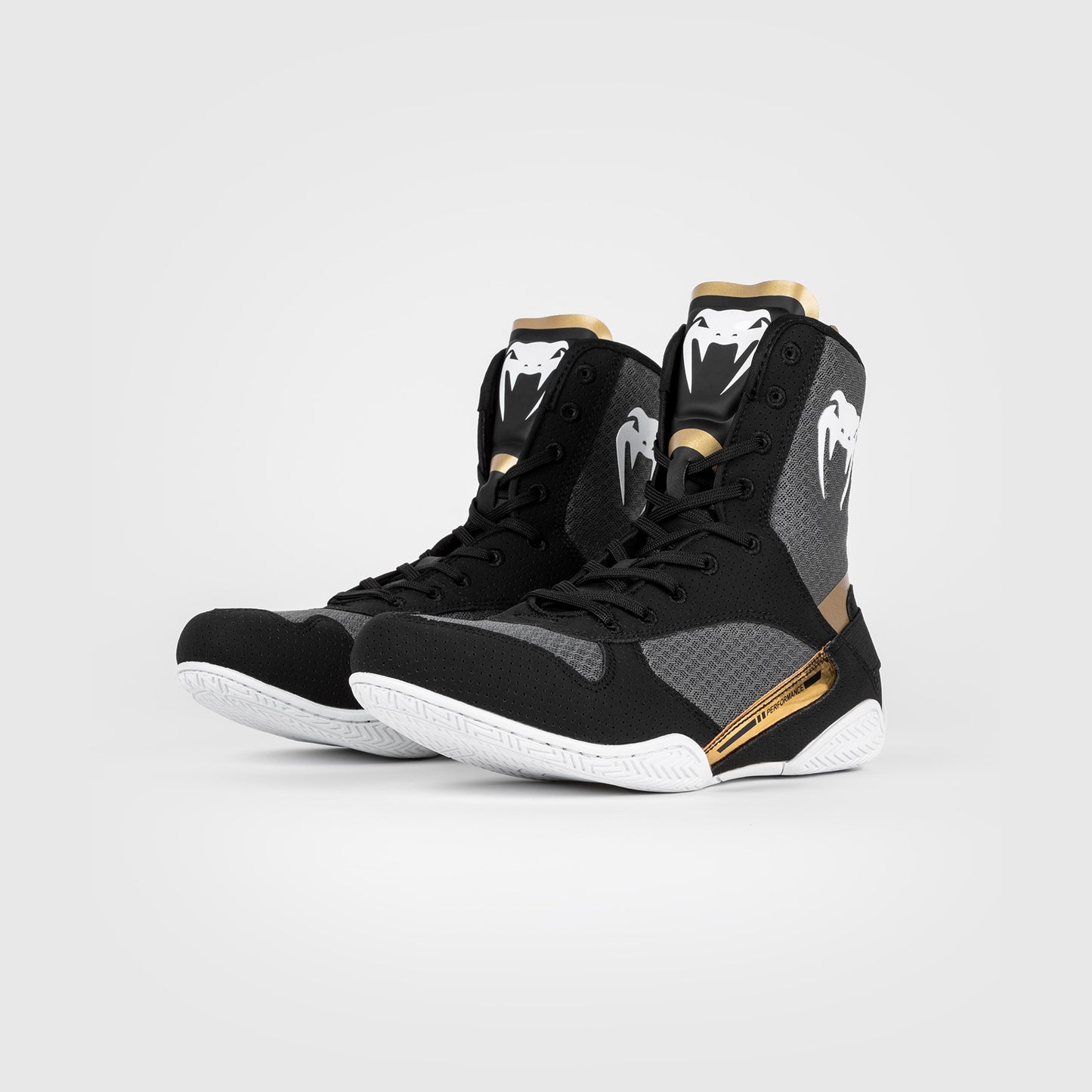 Venum Elite Boksschoenen - Zwart/Wit/Goud