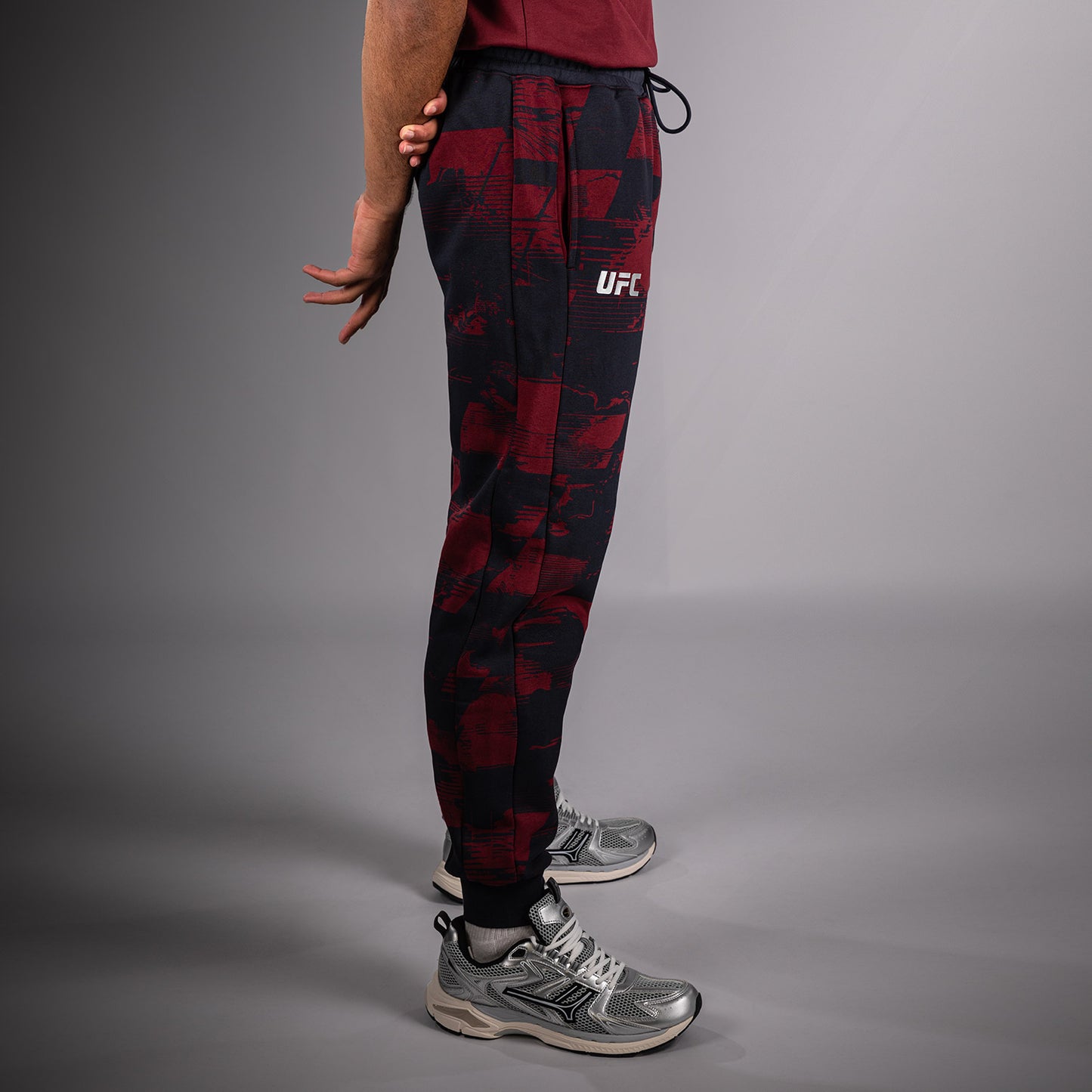 UFC Zenith by Venum Authentic Fight Week Broek Heren - Marineblauw/Bordeauxrood/Zilver