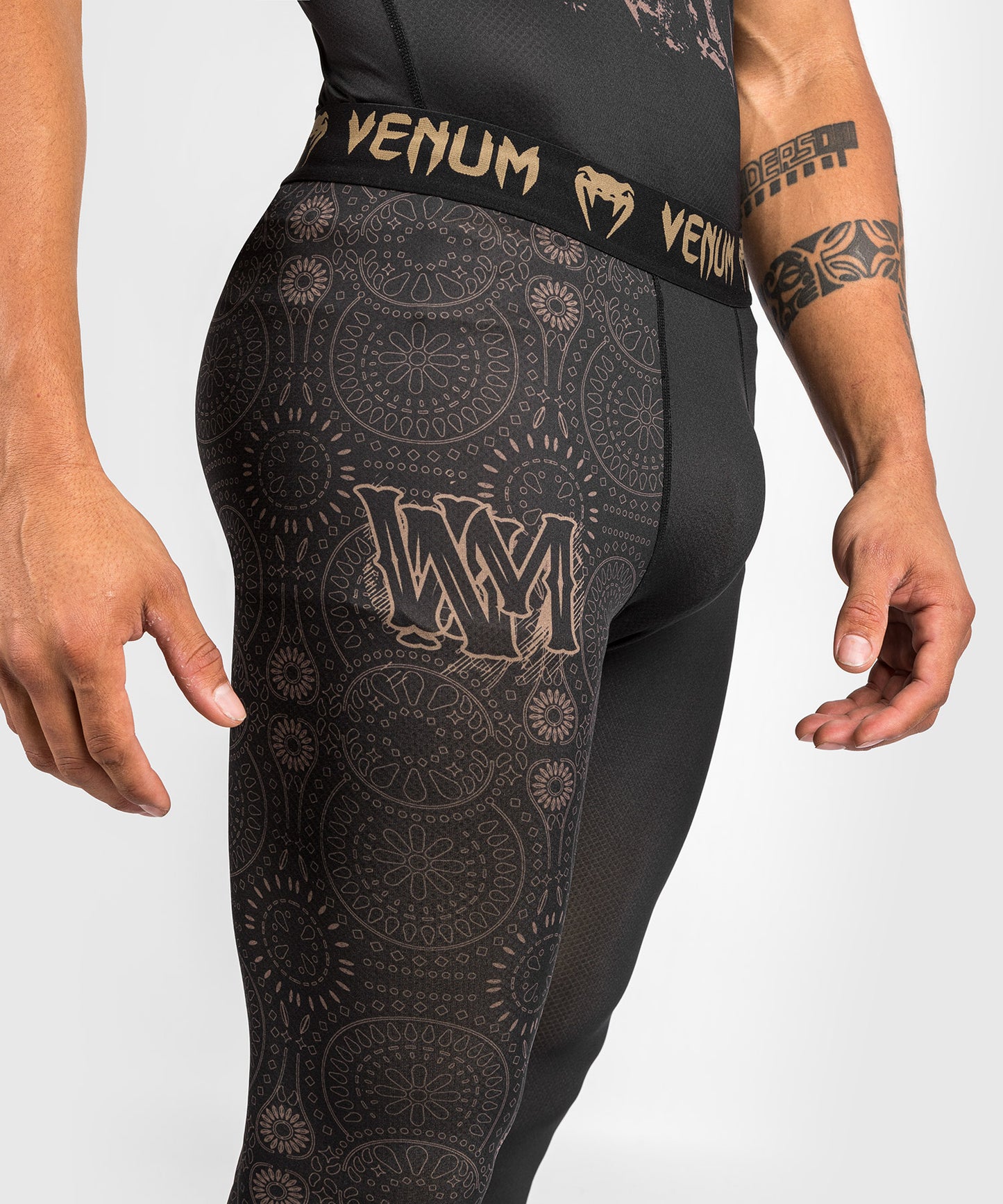 Venum Santa Muerte Dark Side - Spats - Zwart/Bruin