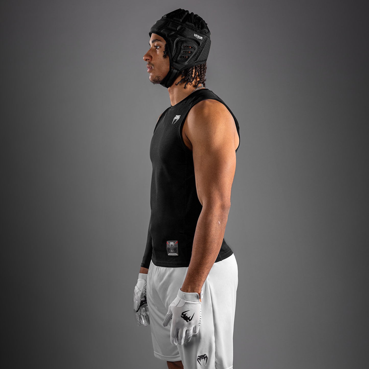 Venum Elite Football Mouwloos Compressie T-shirt - Zwart