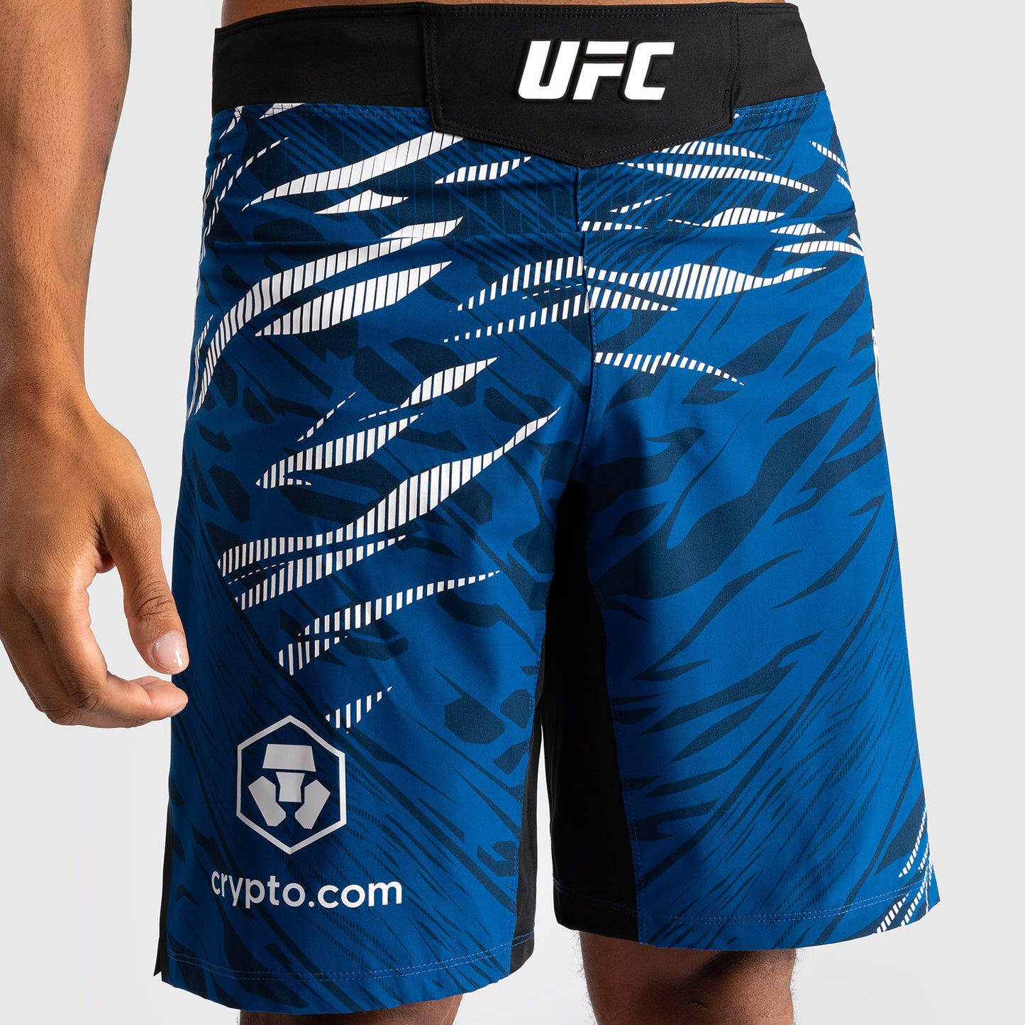UFC Fusion by Venum Personalized Authentic Fight Night Fight Shorts voor Heren - Lang Fit - Blauw