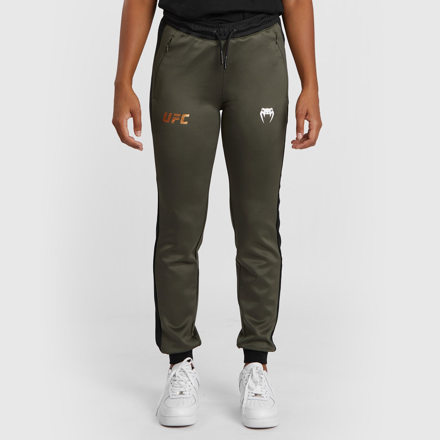 UFC Adrenaline by Venum Fight Week Performance Joggingbroek voor Dames - Khaki/Brons