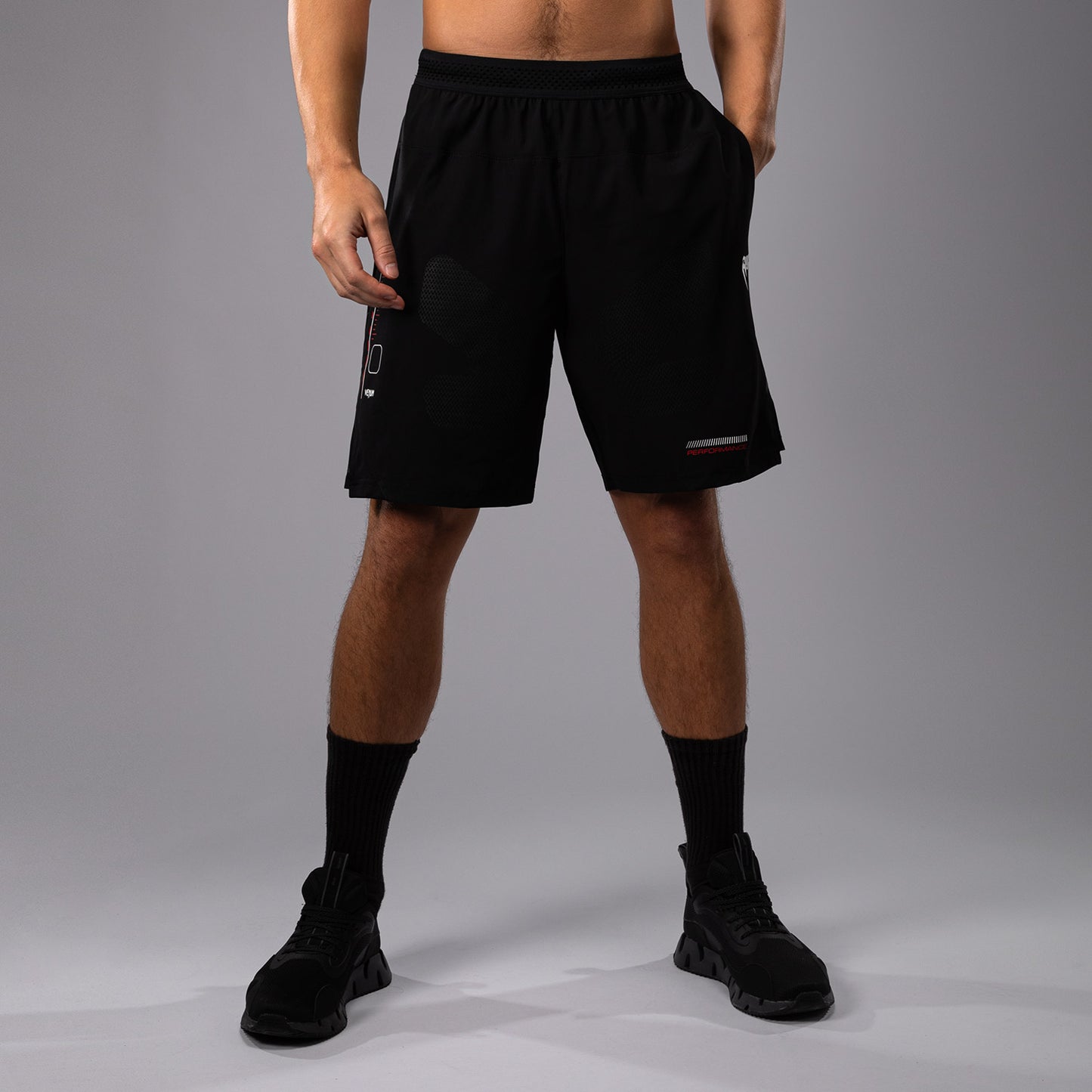 Venum Tactical XT  Trainingsshort heren - Zwart/Vuurrood