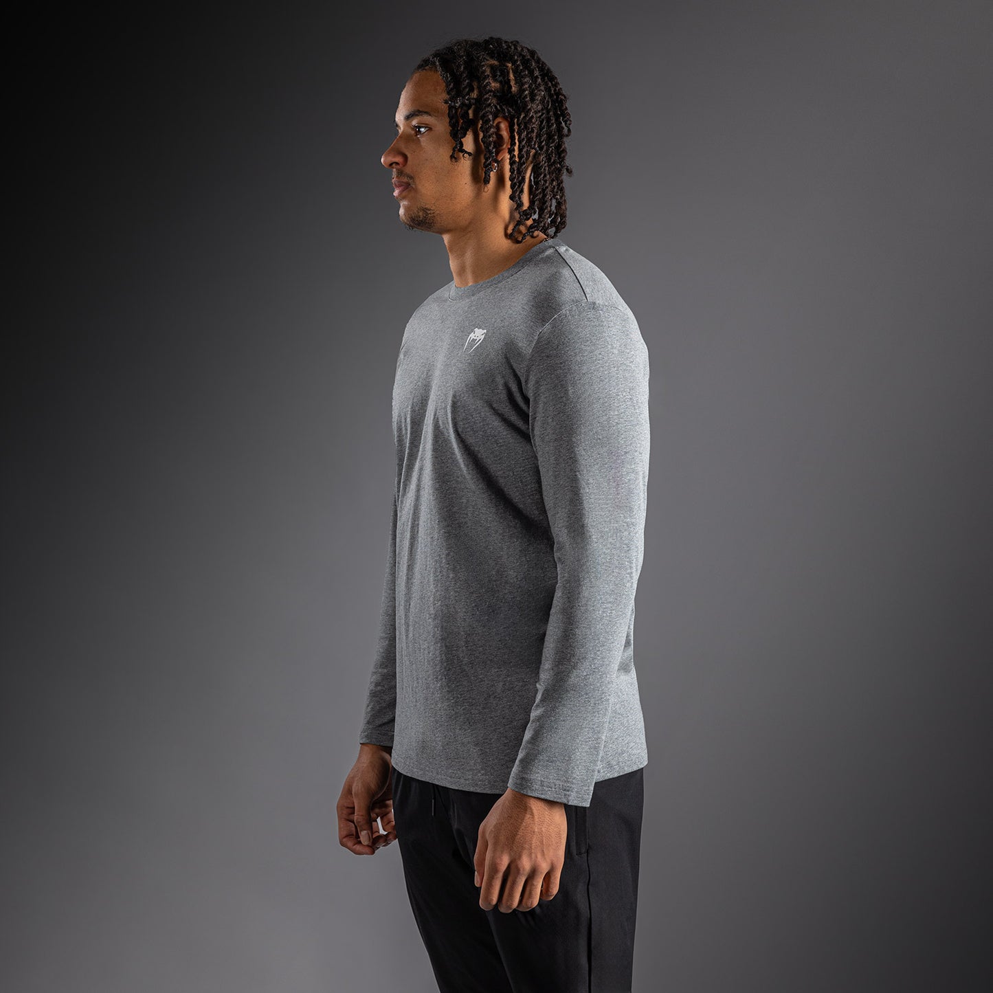 Venum Lineup T-shirt met lange mouwen - Gemêleerd grijs/Wit