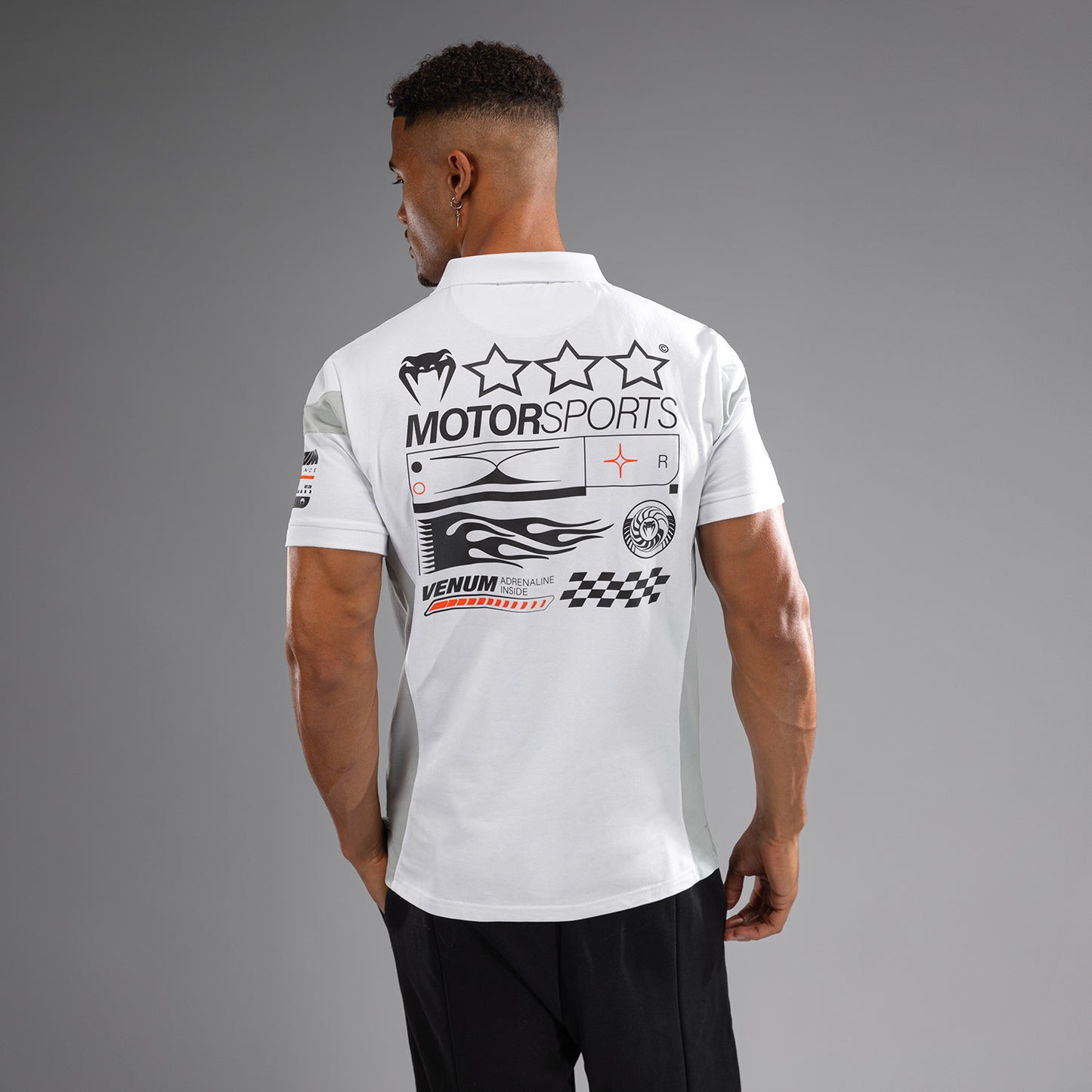 Venum Motorsport Katoenen Polo - Sneeuwwit