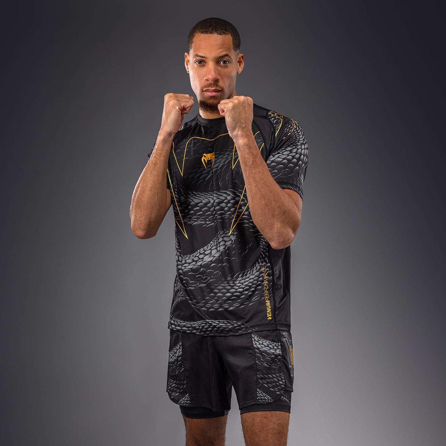 Venum Matupa Dry Tech T-shirt - Zwart/Grijs/Goud