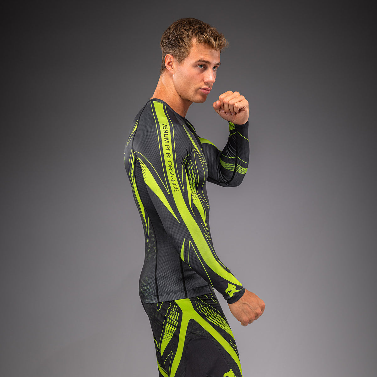 Venum Amazonia Reborn Rashguard met lange mouwen - Zwart/Groen