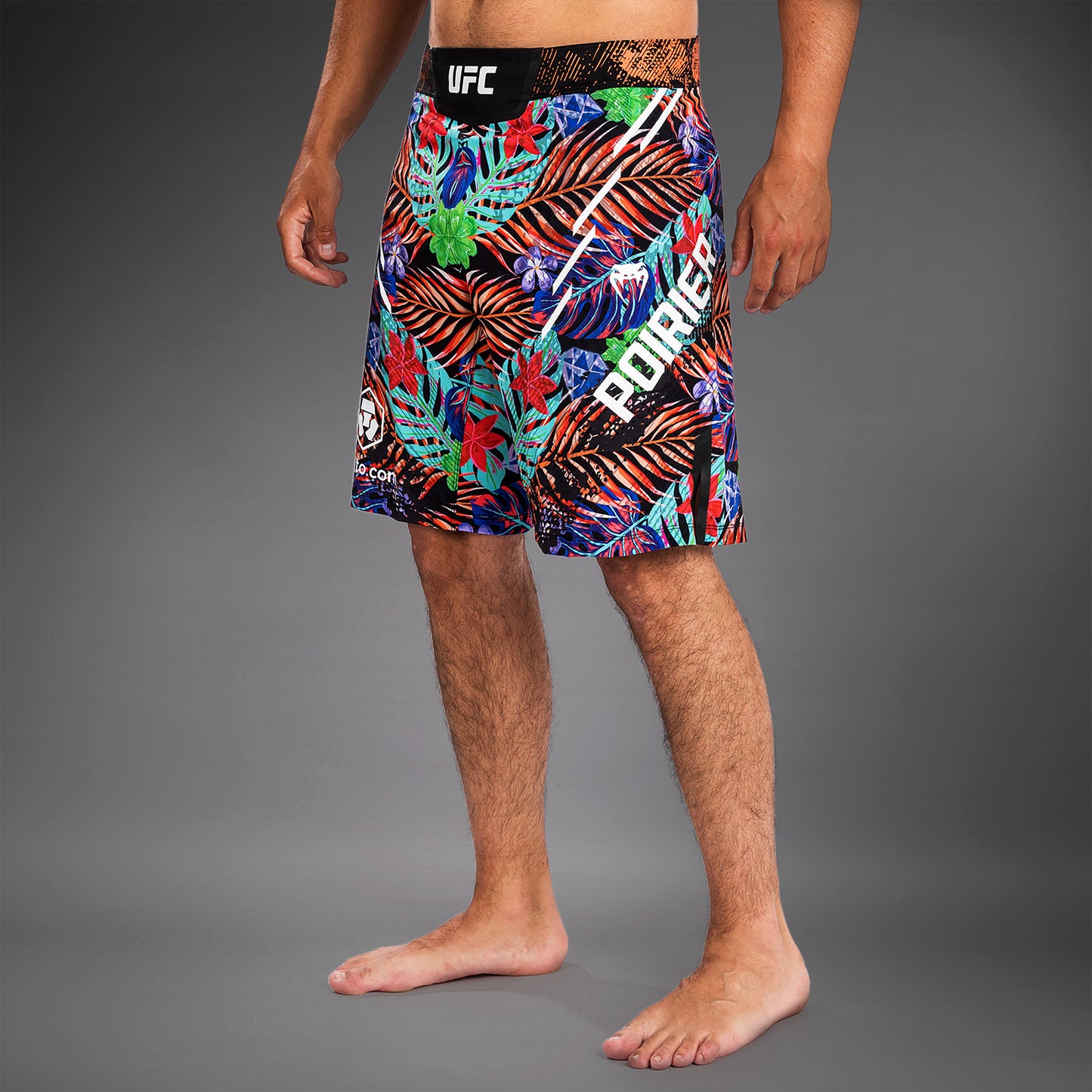 UFC Unrivaled by Venum Dustin Poirier Mannen Long Fit Fight Short - Blauw