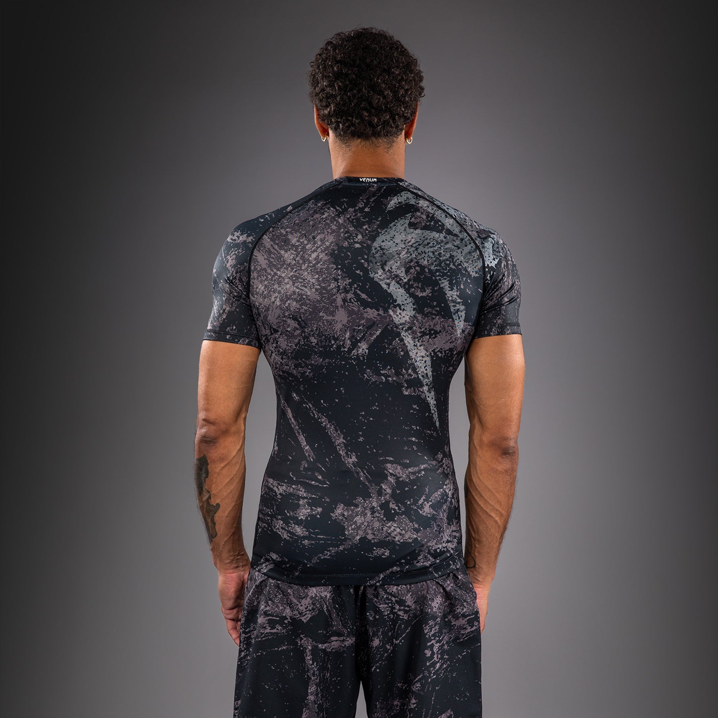 Venum Rage & Workout Rashguard met Korte Mouwen - Zwart/Grijs
