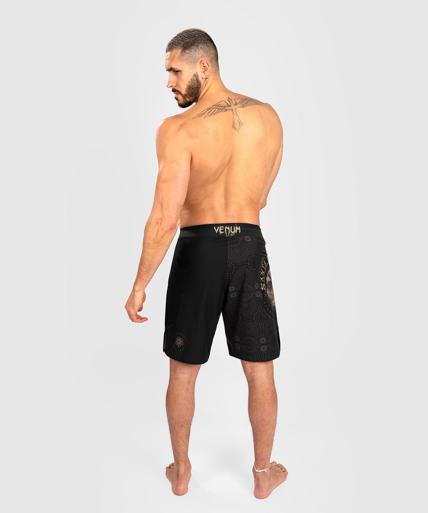 Venum Santa Muerte Dark Side - Fightshorts - Zwart/Bruin