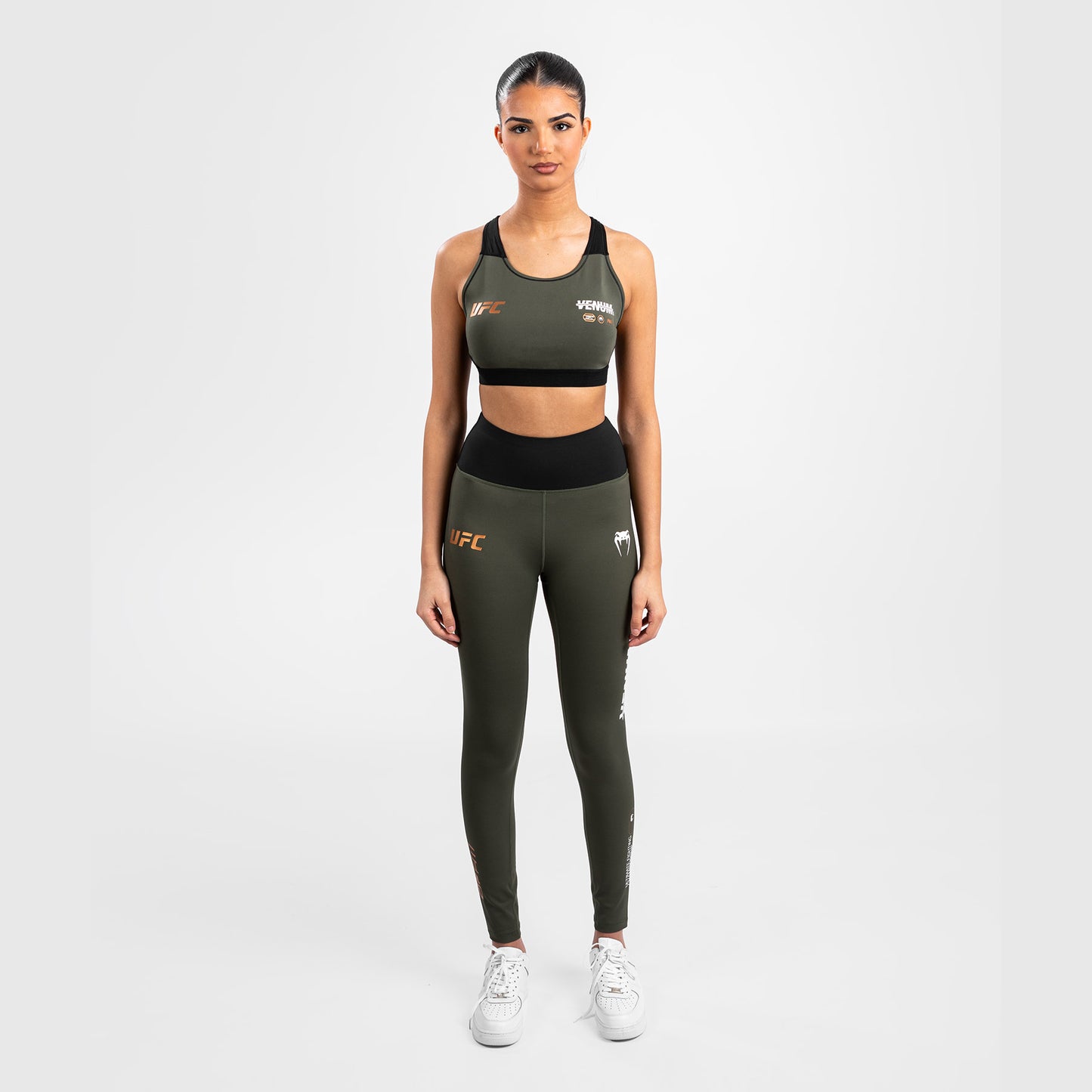 UFC Adrenaline by Venum Fight Week Dames Performance Tight - Kaki/Brons