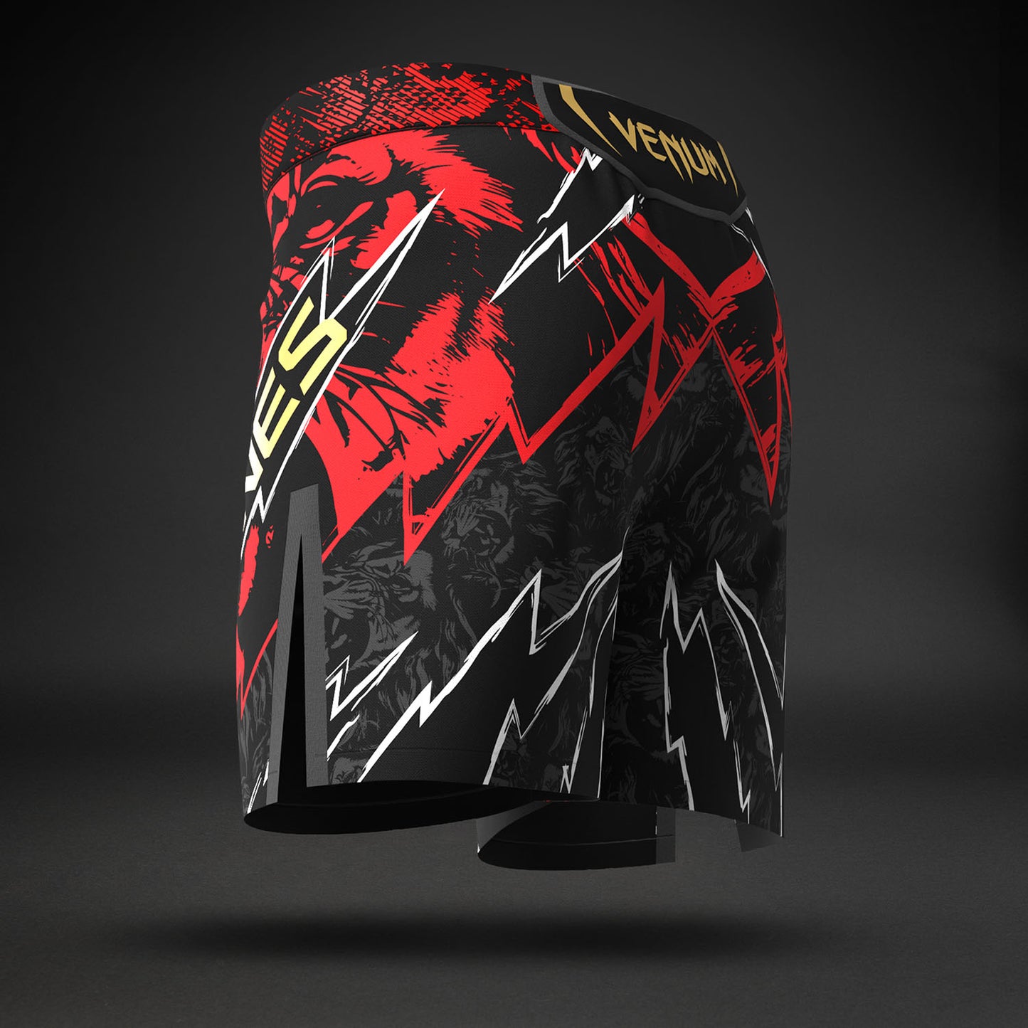 UFC Unrivaled by Venum Jon Jones Mannen Short Fit Fight Short - Rood