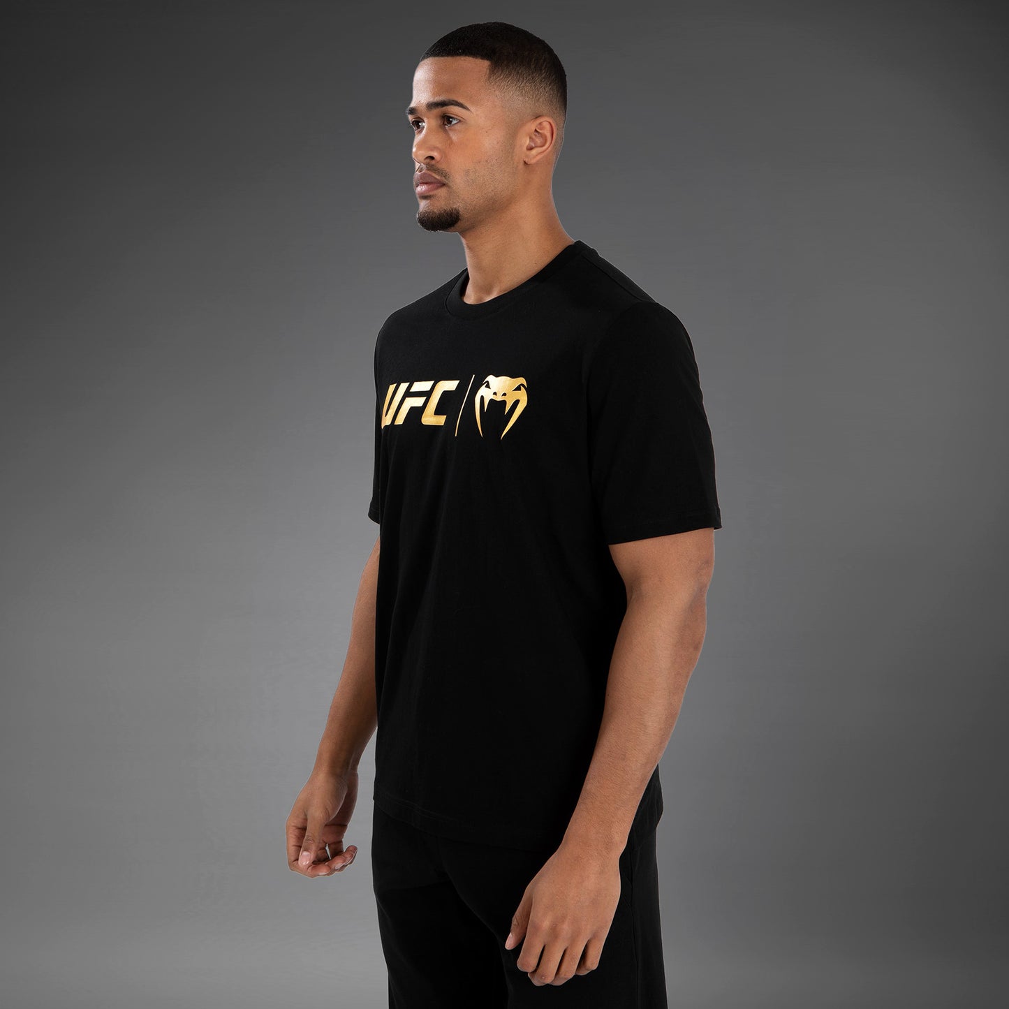 UFC Venum Klassiek  T-shirt - Zwart/Goud