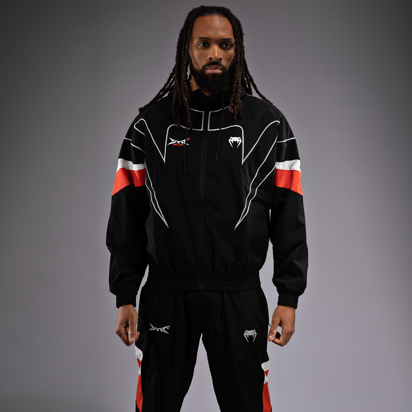 Venum x DTR Fight Attack 90 Trainingsjack - Zwart/Oranje