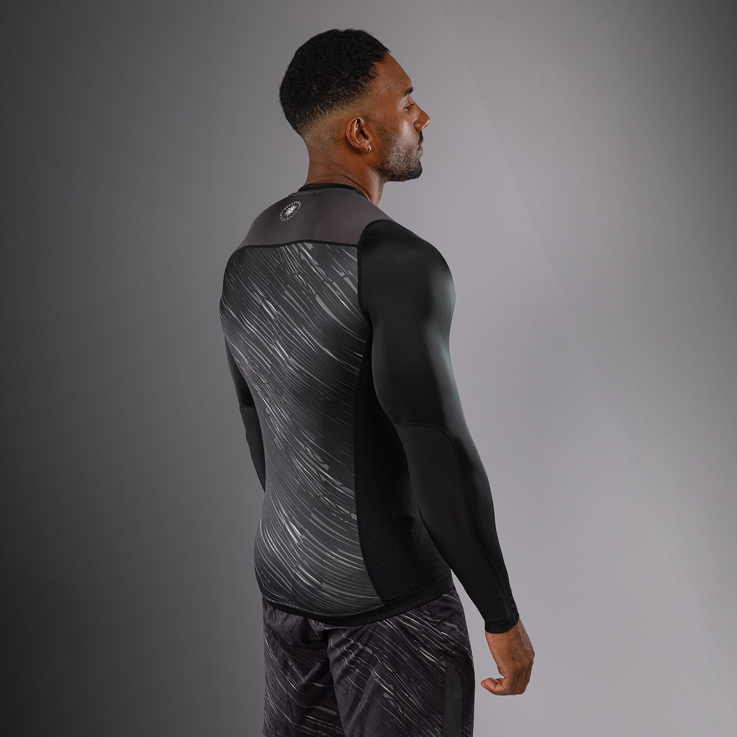 Venum Rapid Lange Mouwen Rashguard - Zwart/Stormgrijs
