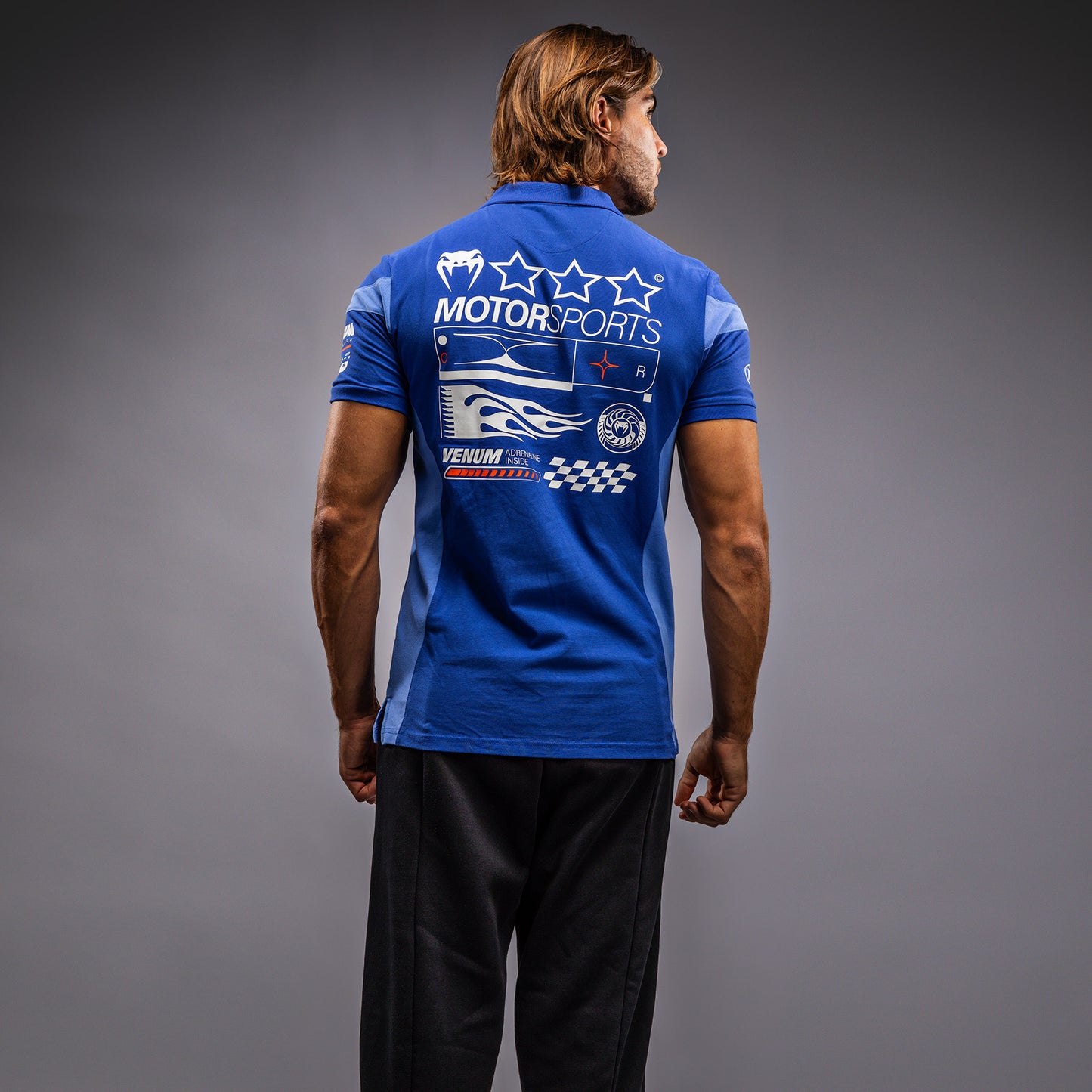 Venum Motorsport Katoenen Polo - Koninklijk Blauw
