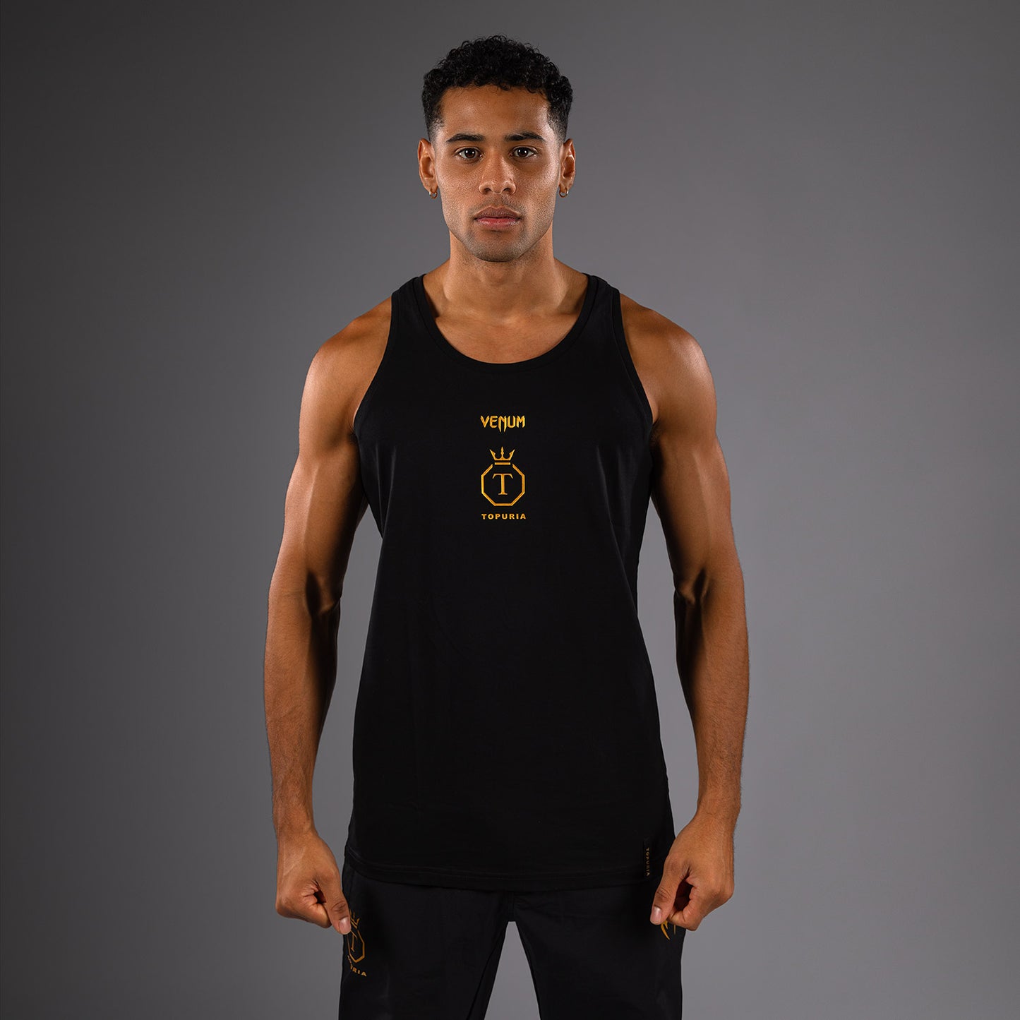 Venum x Topuria Unmatched Edition Tanktop - Zwart/Goud