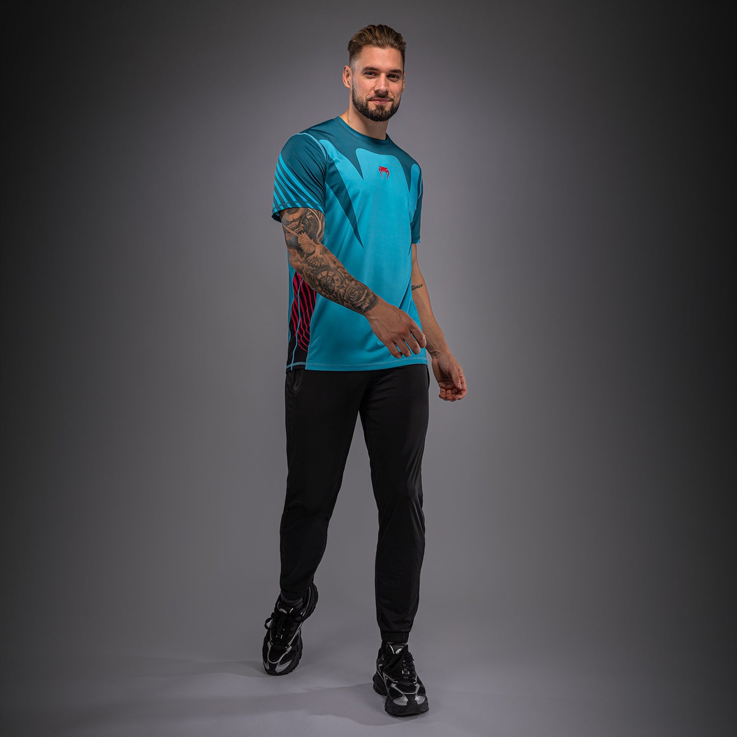 Venum Attack 90 Dry Tech T-shirt – Turkoois/Rood