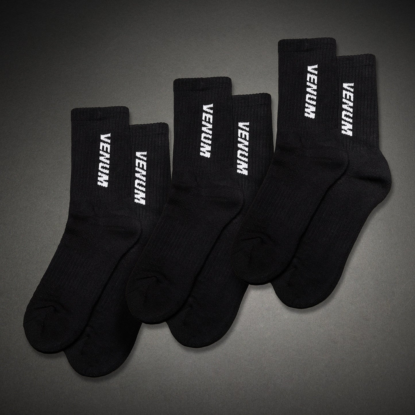 Venum Essential Sokken (Set van 3 paar) – Zwart/Wit
