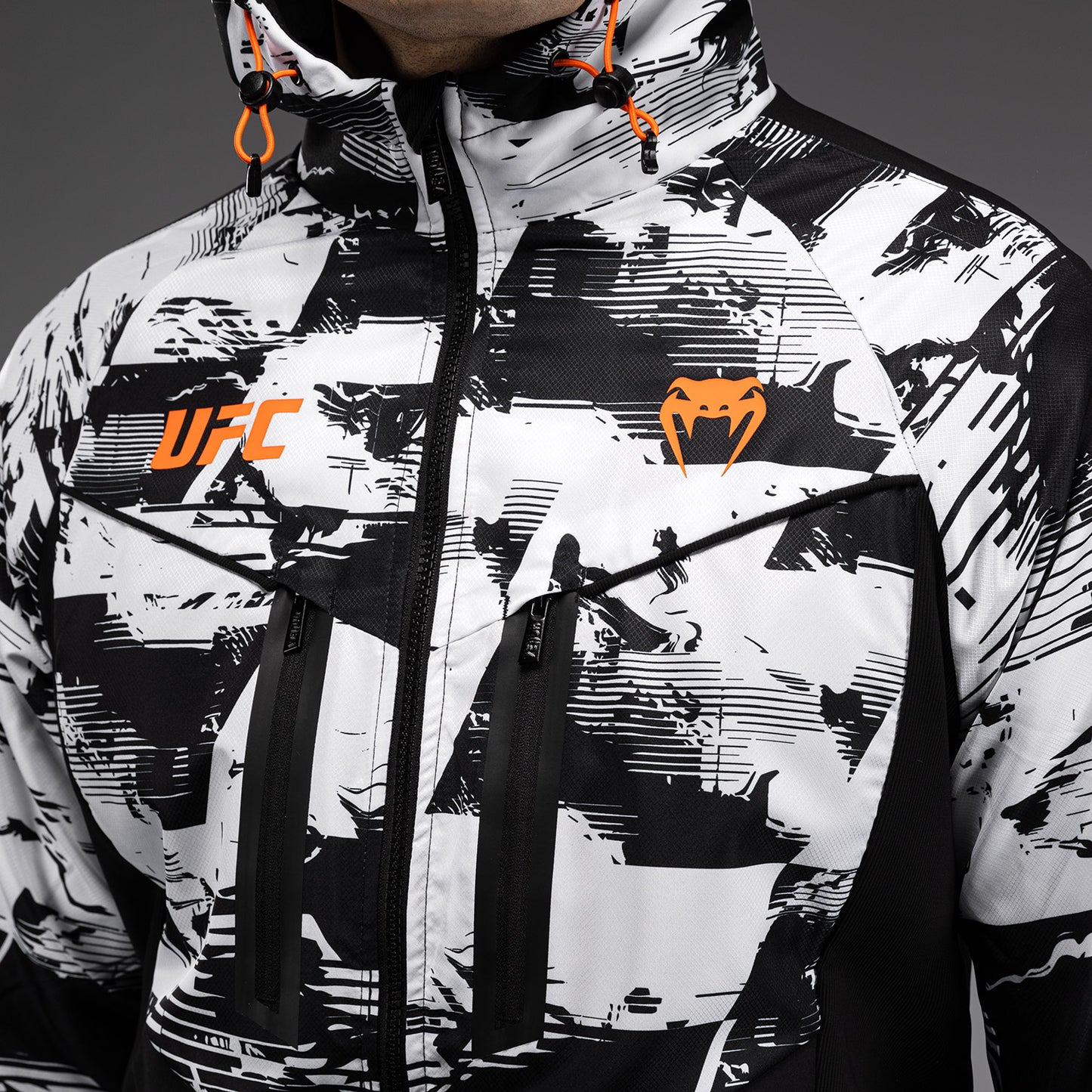 UFC Zenith by Venum Authentic Fight Week Zip Hoodie Heren - Wit