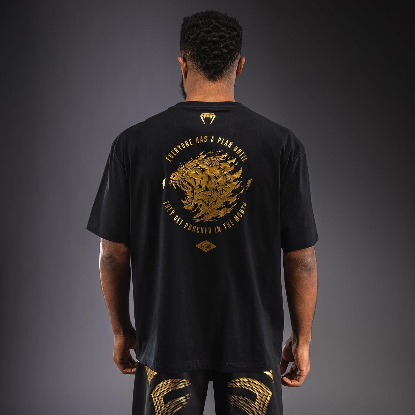 Venum x Mike Tyson Tiger T-shirt - Zwart/Goud