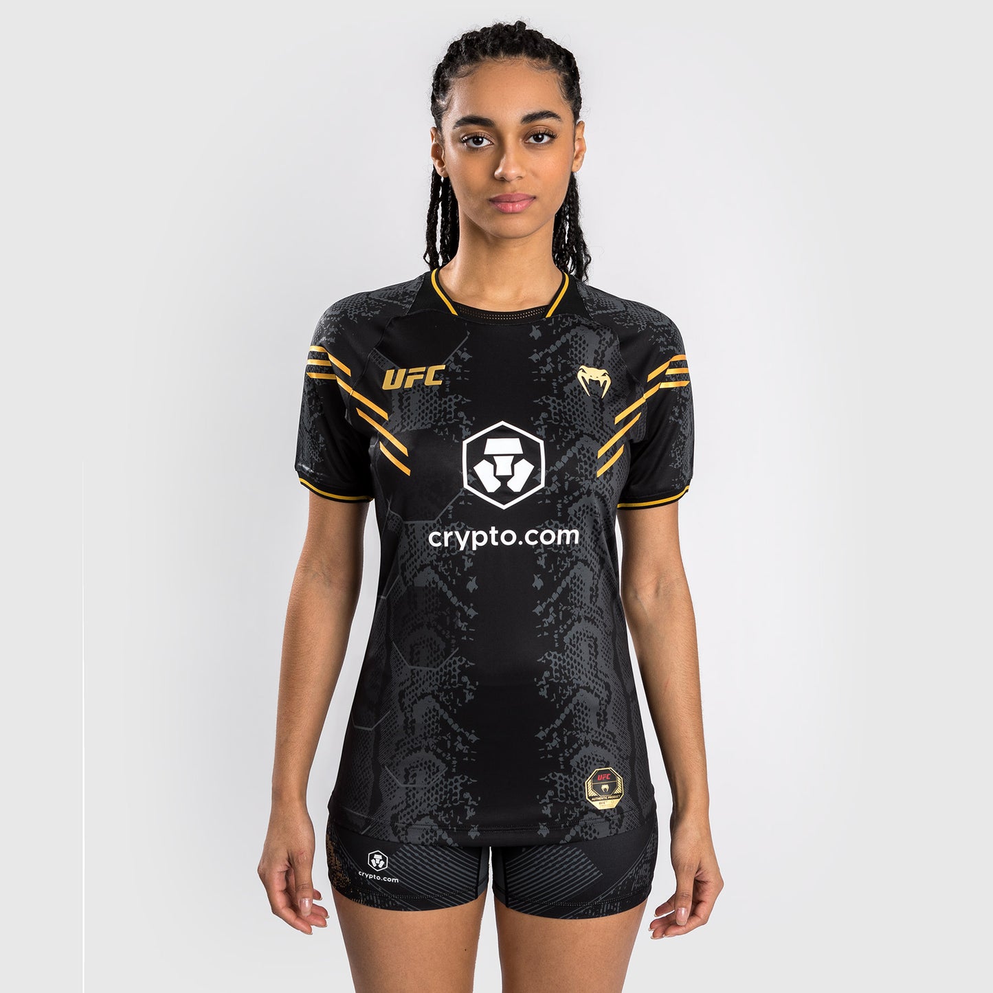 UFC Adrenaline by Venum Gepersonaliseerde Authentic Fight Night Vrouwen Walkout Jersey - Kampioen