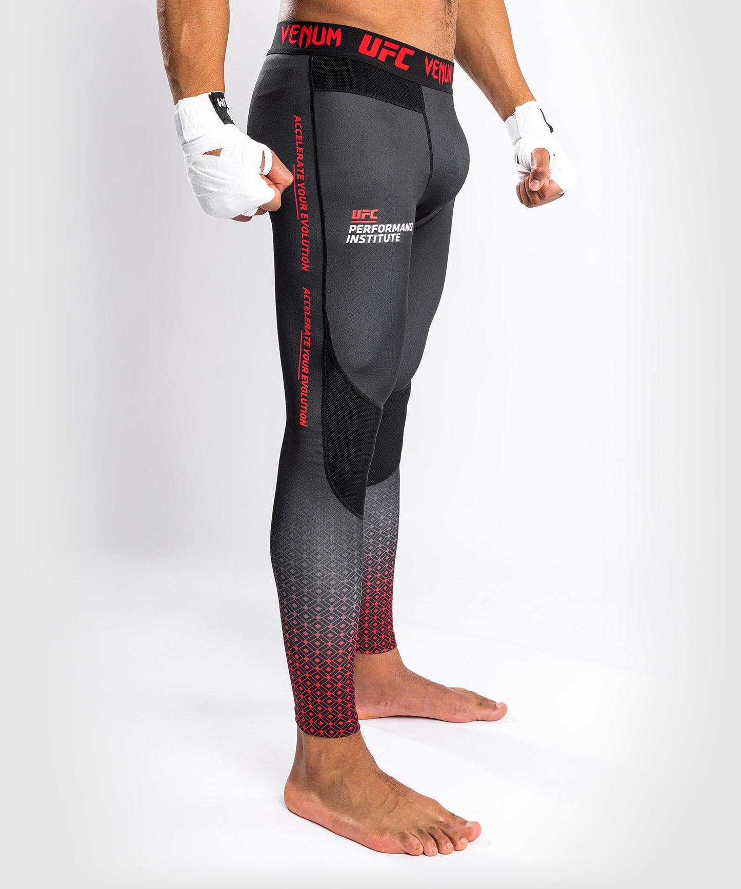 Venum UFC Performance Institute Compressiebroek - Zwart/Rood