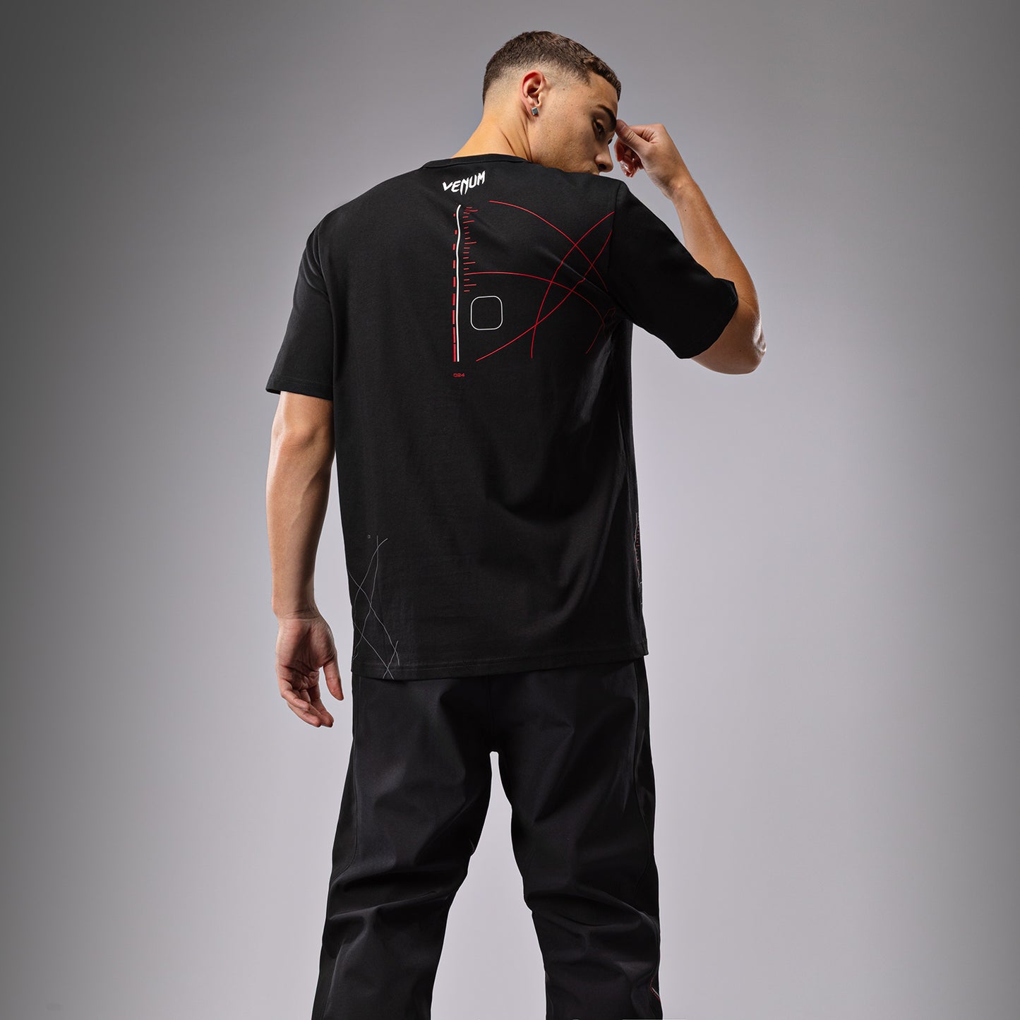 Venum Tactical XT T-shirt - zwart / vuurrood