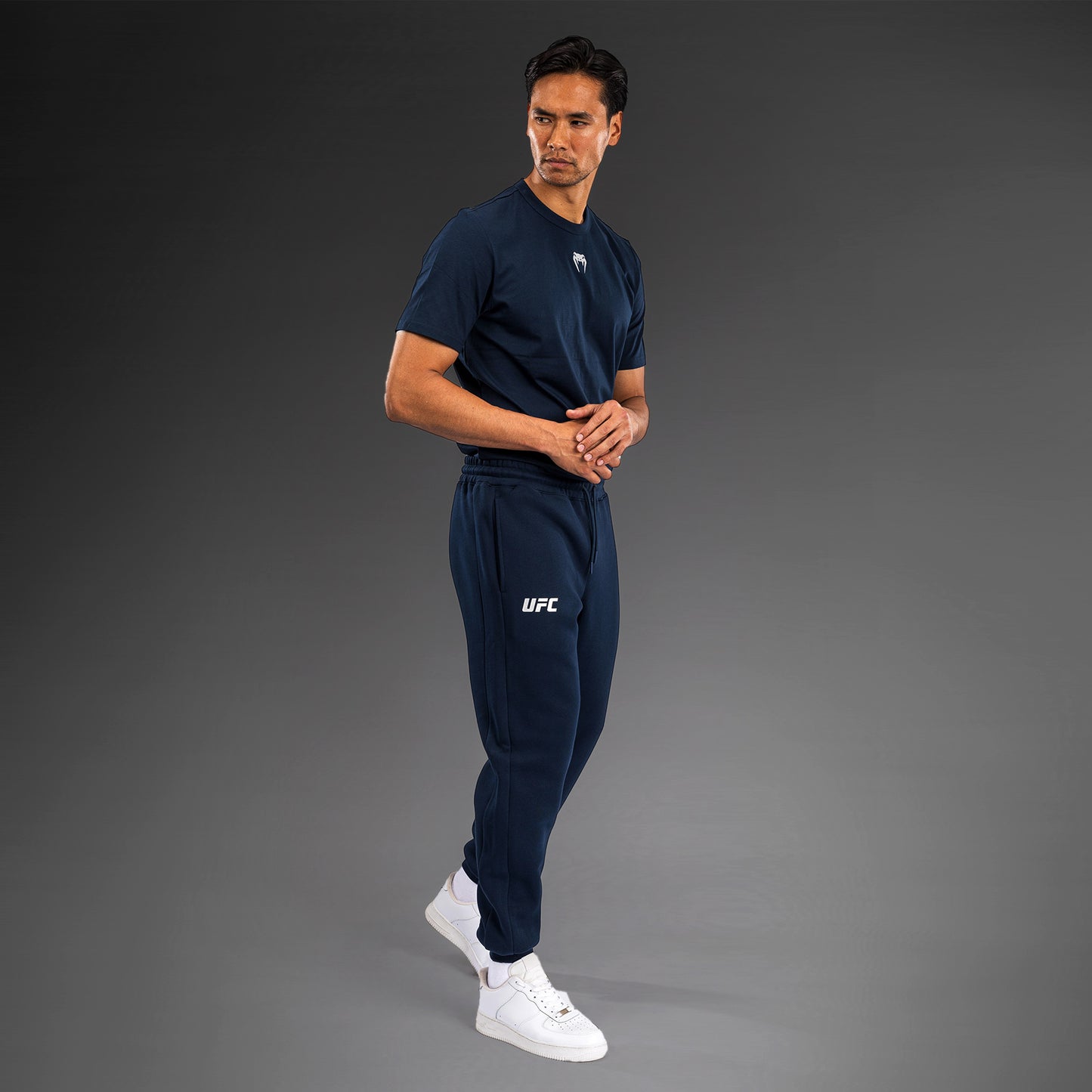 UFC Fusion by Venum Fight Week Katoenen Broek voor Heren - Solid Oceaanblauw