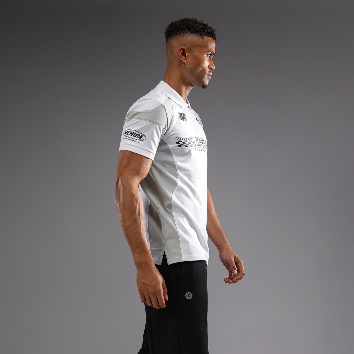 Venum Motorsport Katoenen Polo - Sneeuwwit