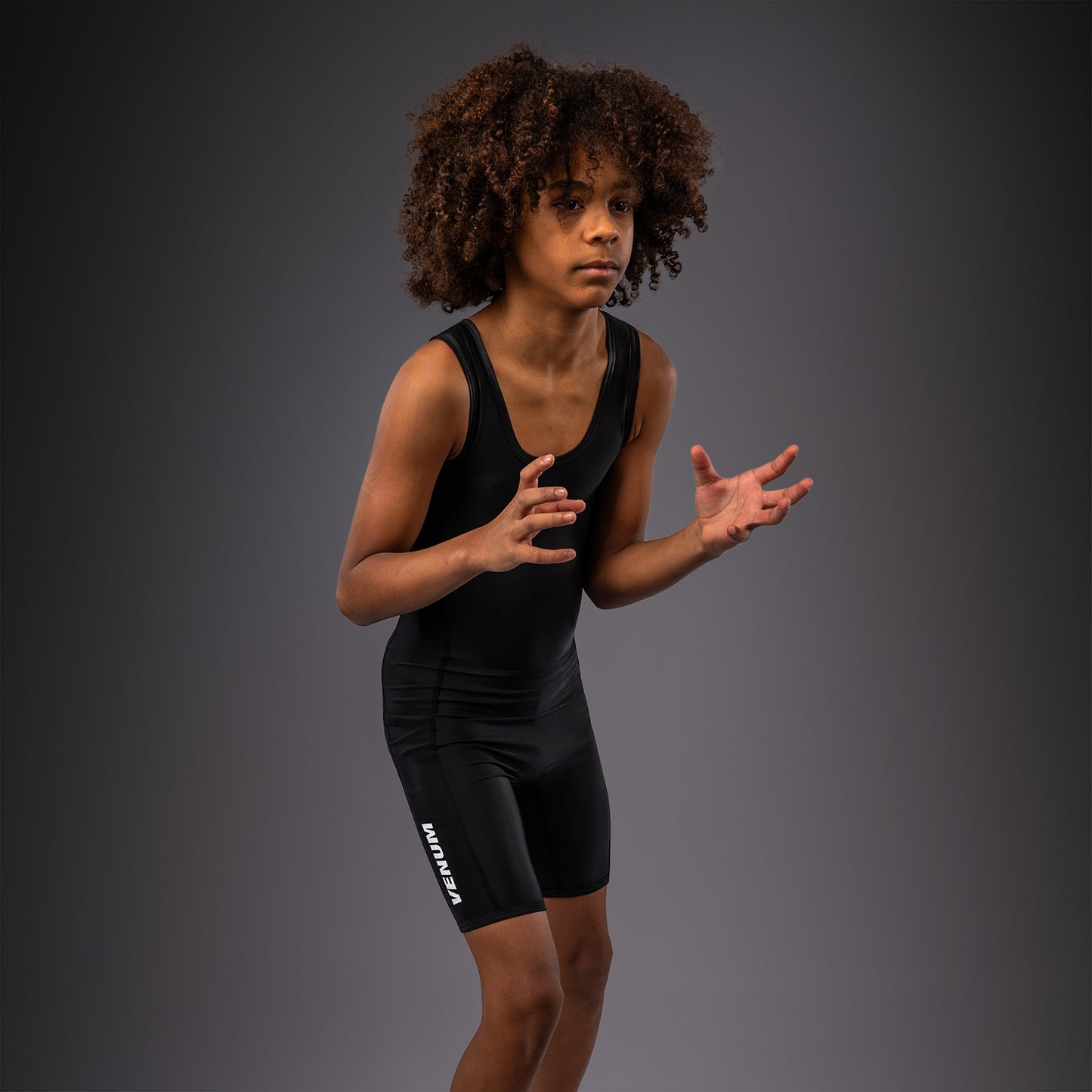 Venum Challenger Worstel Singlet voor kinderen – Zwart