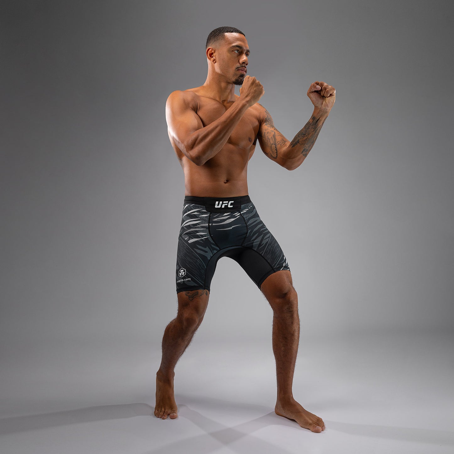 UFC Fusion by Venum Personalized Authentic Fight Night Vale Tudo Shorts voor Heren - Zwart