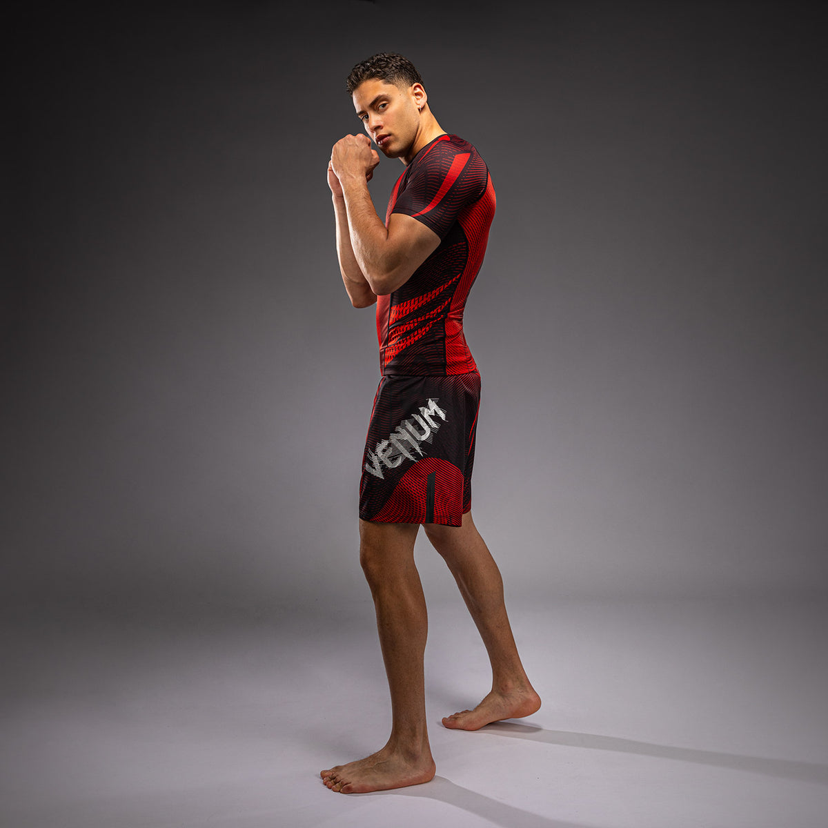 Venum Galactic 3.0 Rashguard met korte mouwen - Rood/Zilver