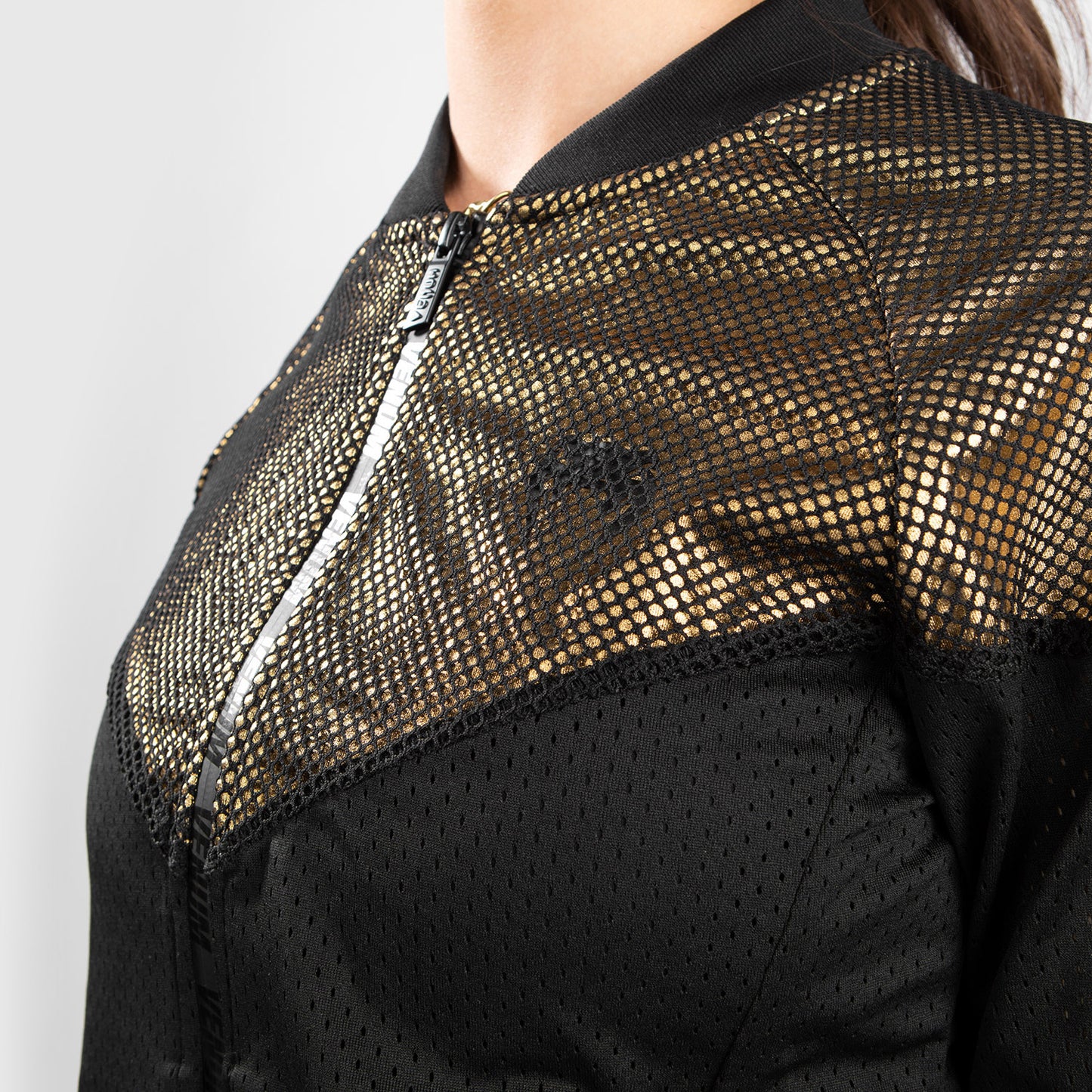 Venum Lightning Mesh Jas - Voor dames - Zwart/Goud