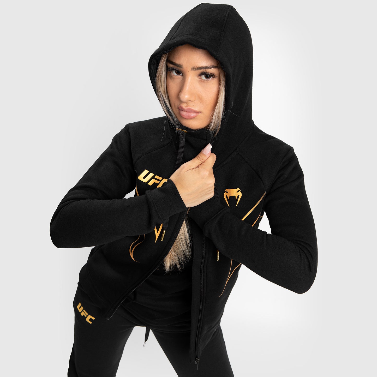 UFC Venum Fight Night 2.0 Replica Vrouwen Full Zip Hoodie - Champion