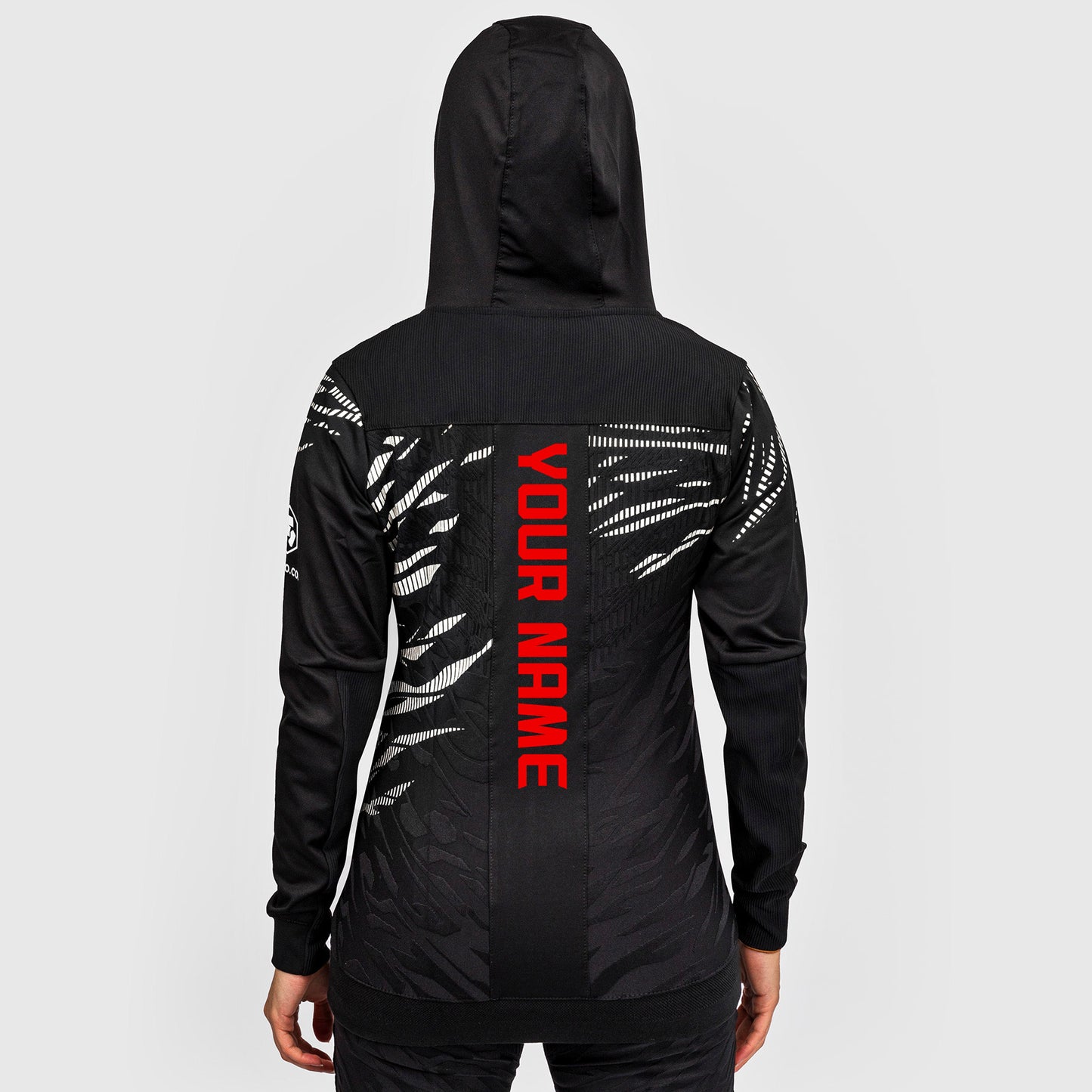 UFC Fusion by Venum Personalized Authentic Fight Night Hoodie voor Dames - Zwart
