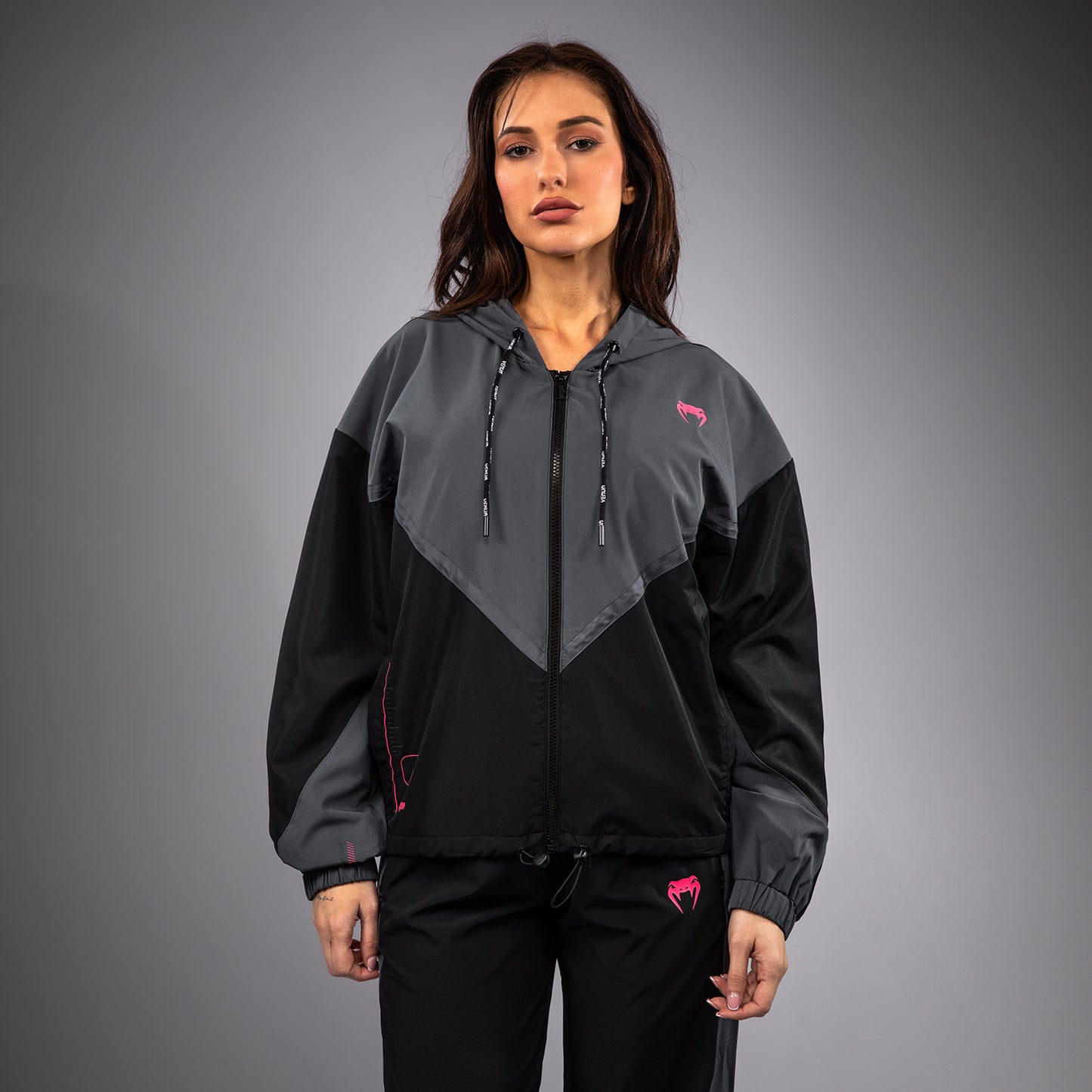 Venum Tactical XT Trainingsjas voor dames - Zwart/Stormgrijs