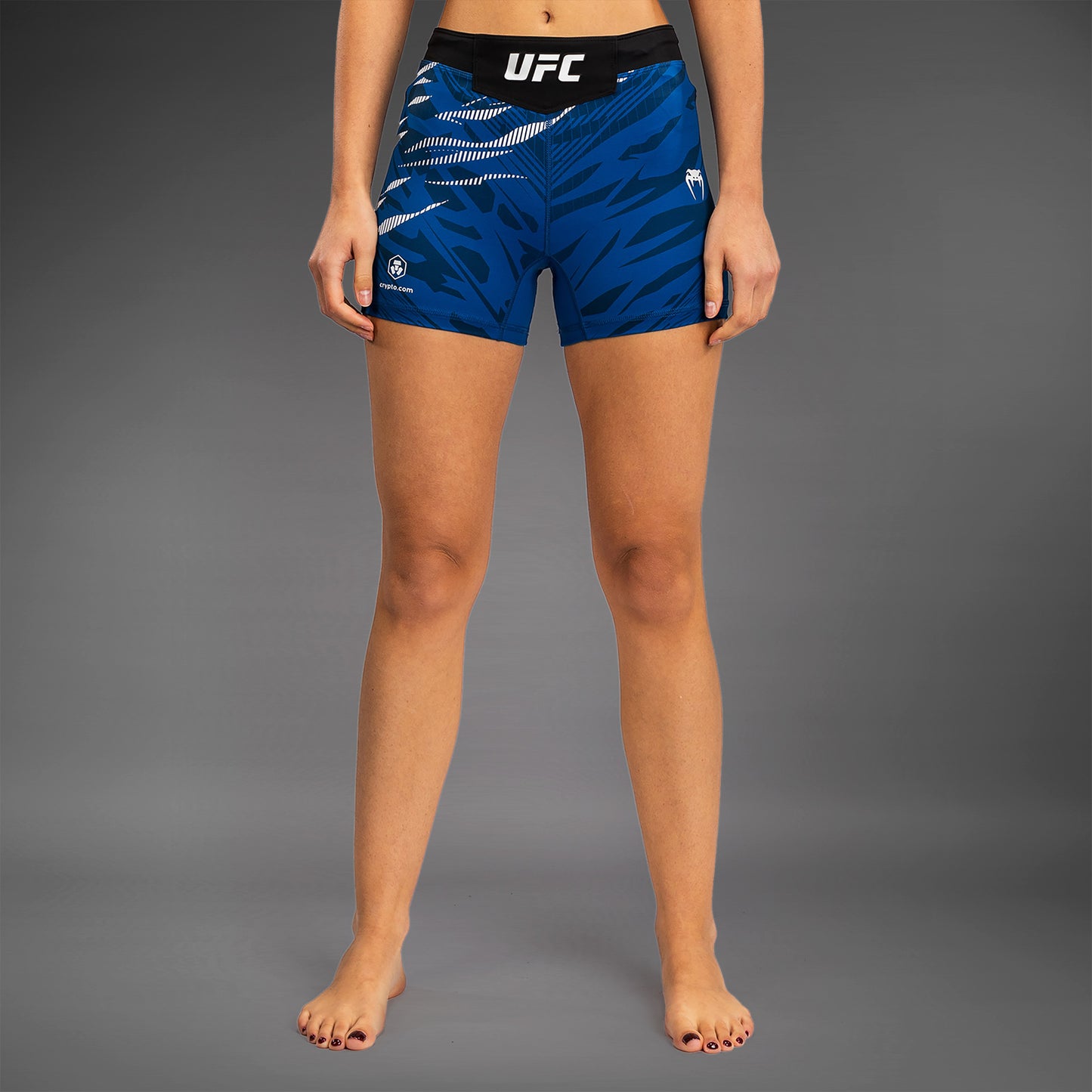UFC Fusion by Venum Authentic Fight Night Vale Tudo Shorts voor Dames - Kort Fit - Blauw