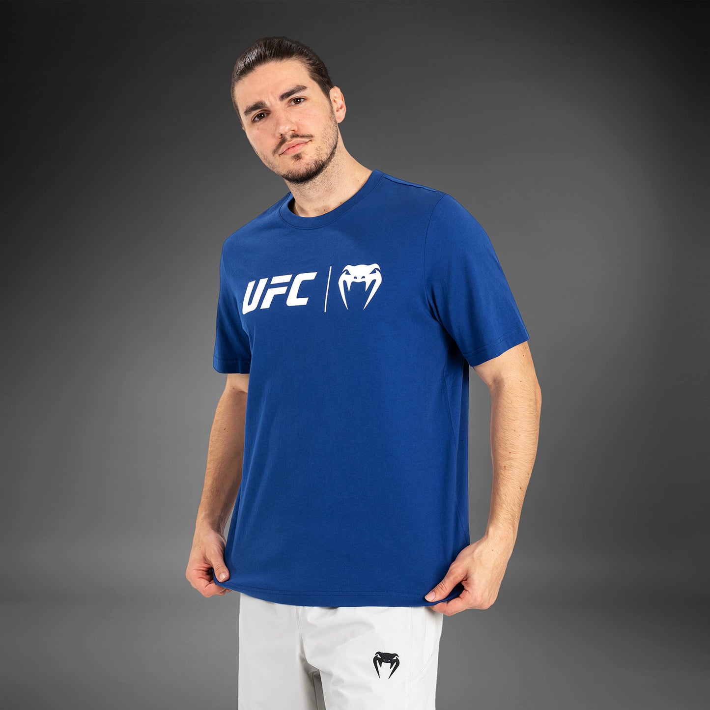 UFC Venum Klassiek  T-shirt - Marineblauw/wit